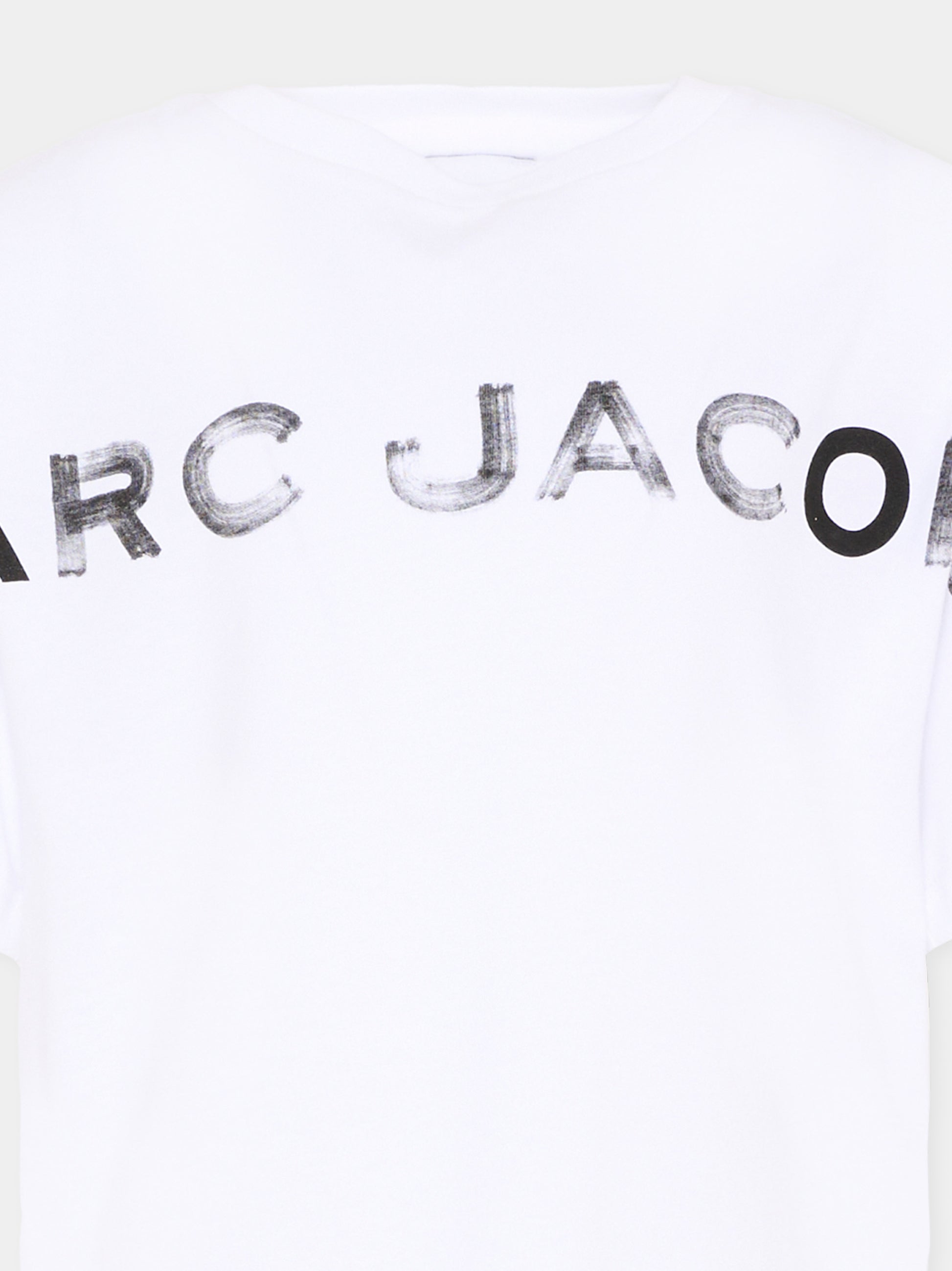 T-Shirt bianca per bambini con logo,Marc Jacobs,W60448 10P
