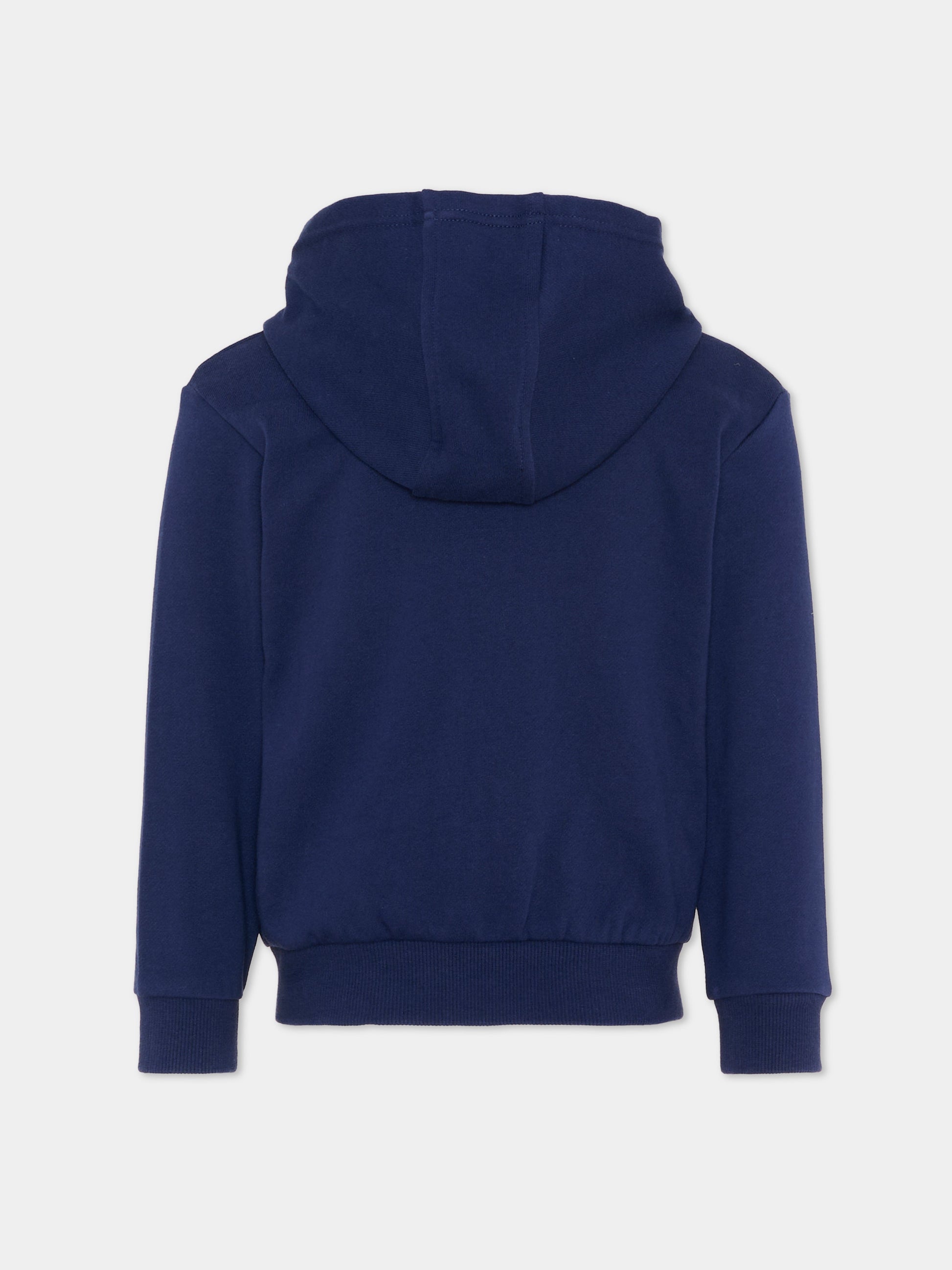 Felpa blu per bambino con logo,Timberland,T60487 84N