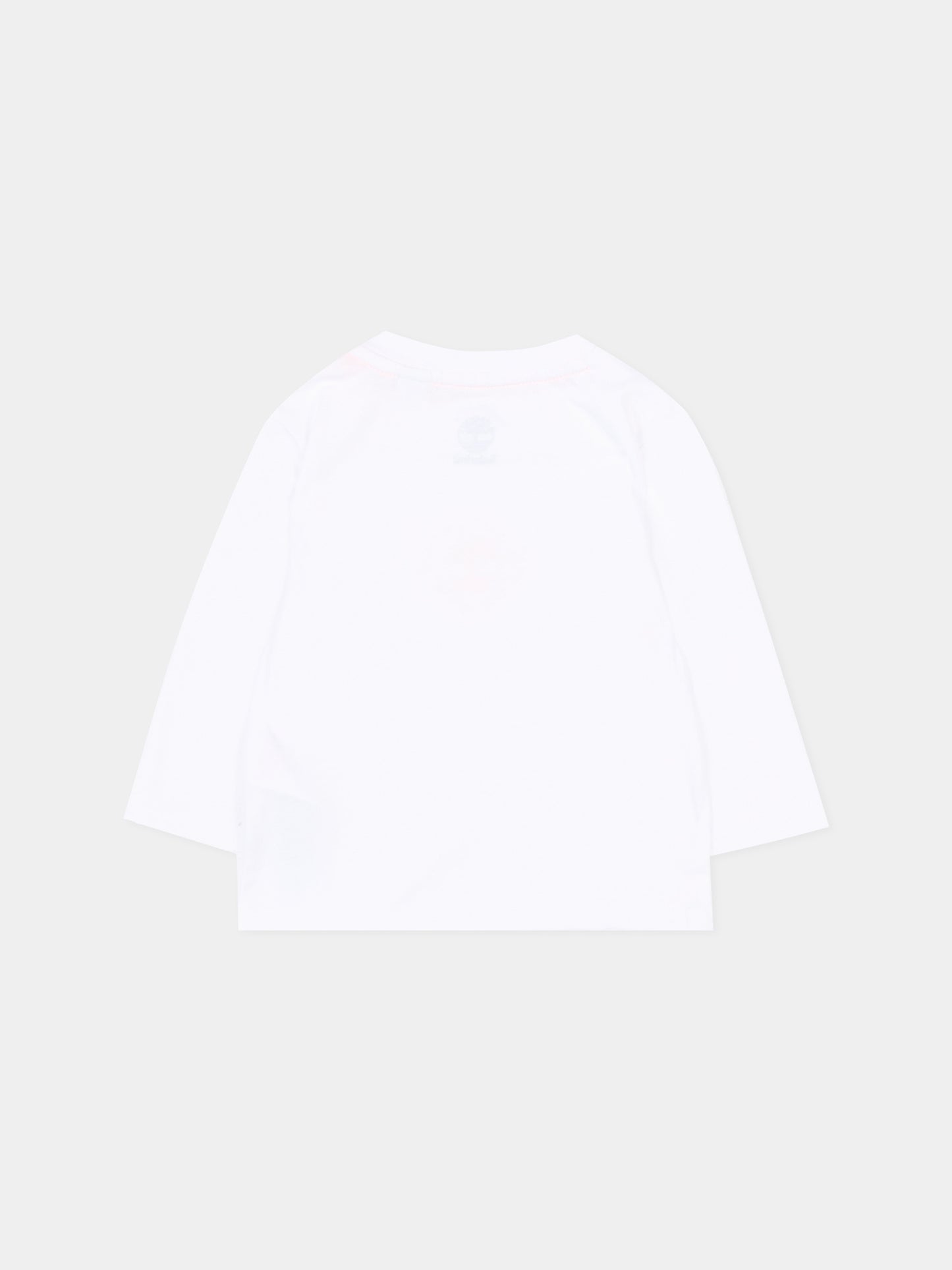 T-shirt a manica lunga bianca per neonato,Timberland,T60507 10P