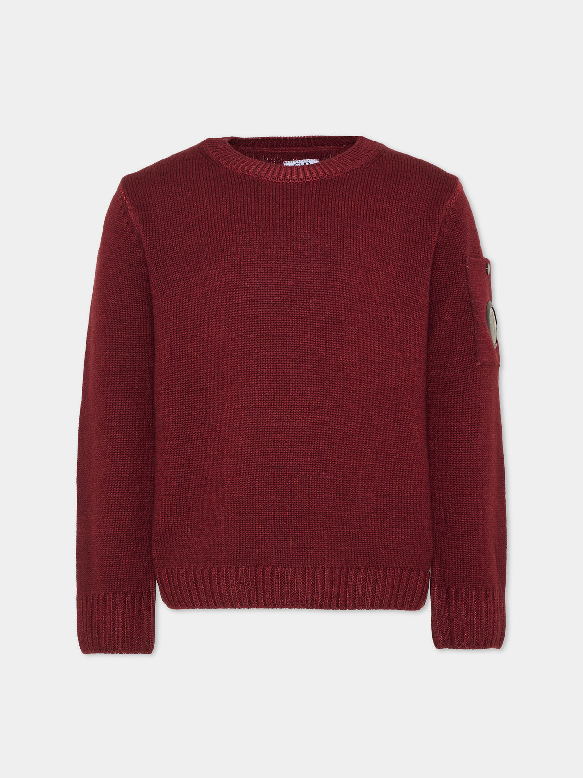 Maglione bordeaux per bambino con lente,C. P. Company,CNW00A LHC01 51686