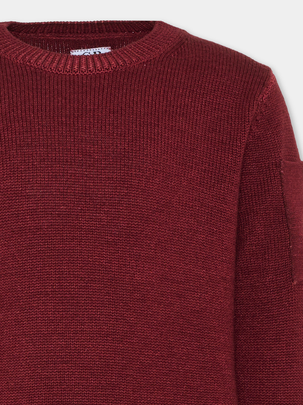 Maglione bordeaux per bambino con lente,C. P. Company,CNW00A LHC01 51686