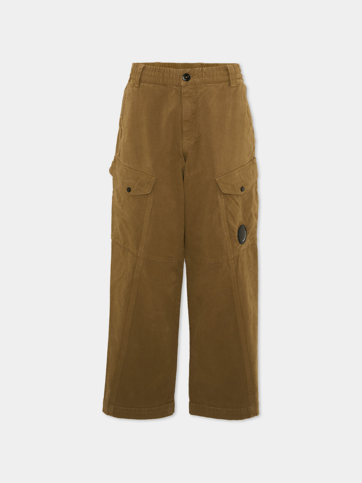 Pantalone marrone per bambino cargo,C. P. Company,CUP01G LPC13 21250