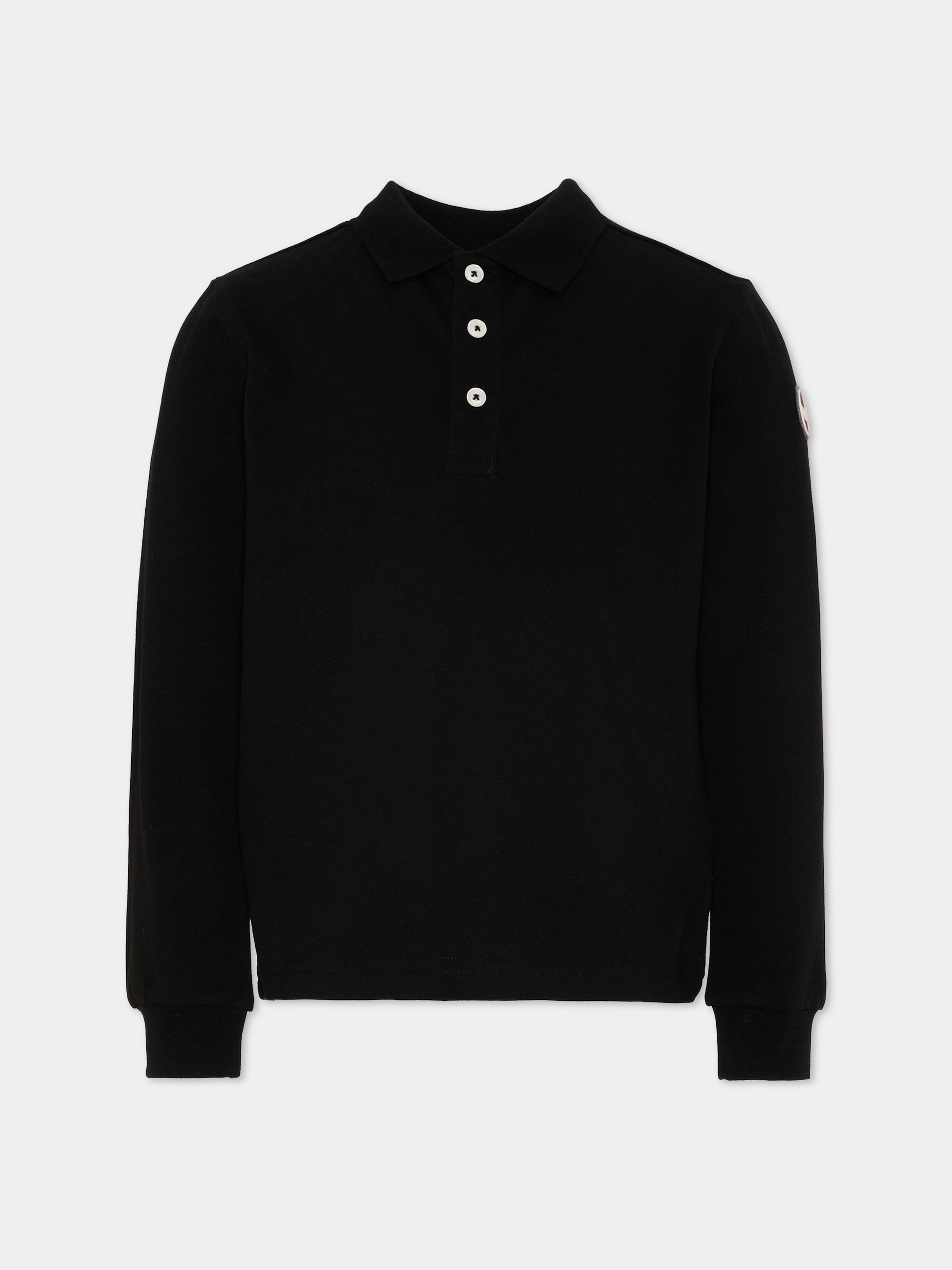 Polo nera per bambino con logo,Colmar Originals Kids,3588R 4SH 99