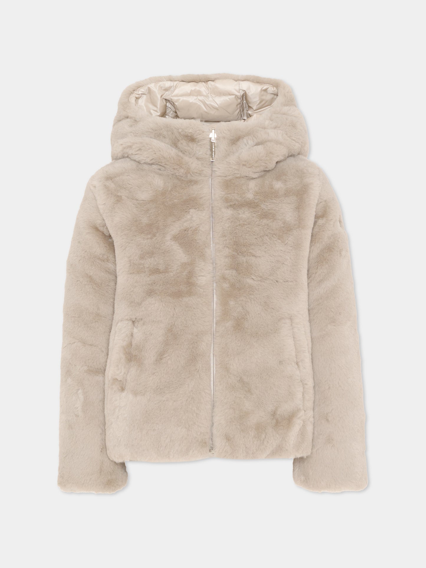 Ecopelliccia beige per bambina reversibile,Colmar Originals Kids,3483E 2YN 06