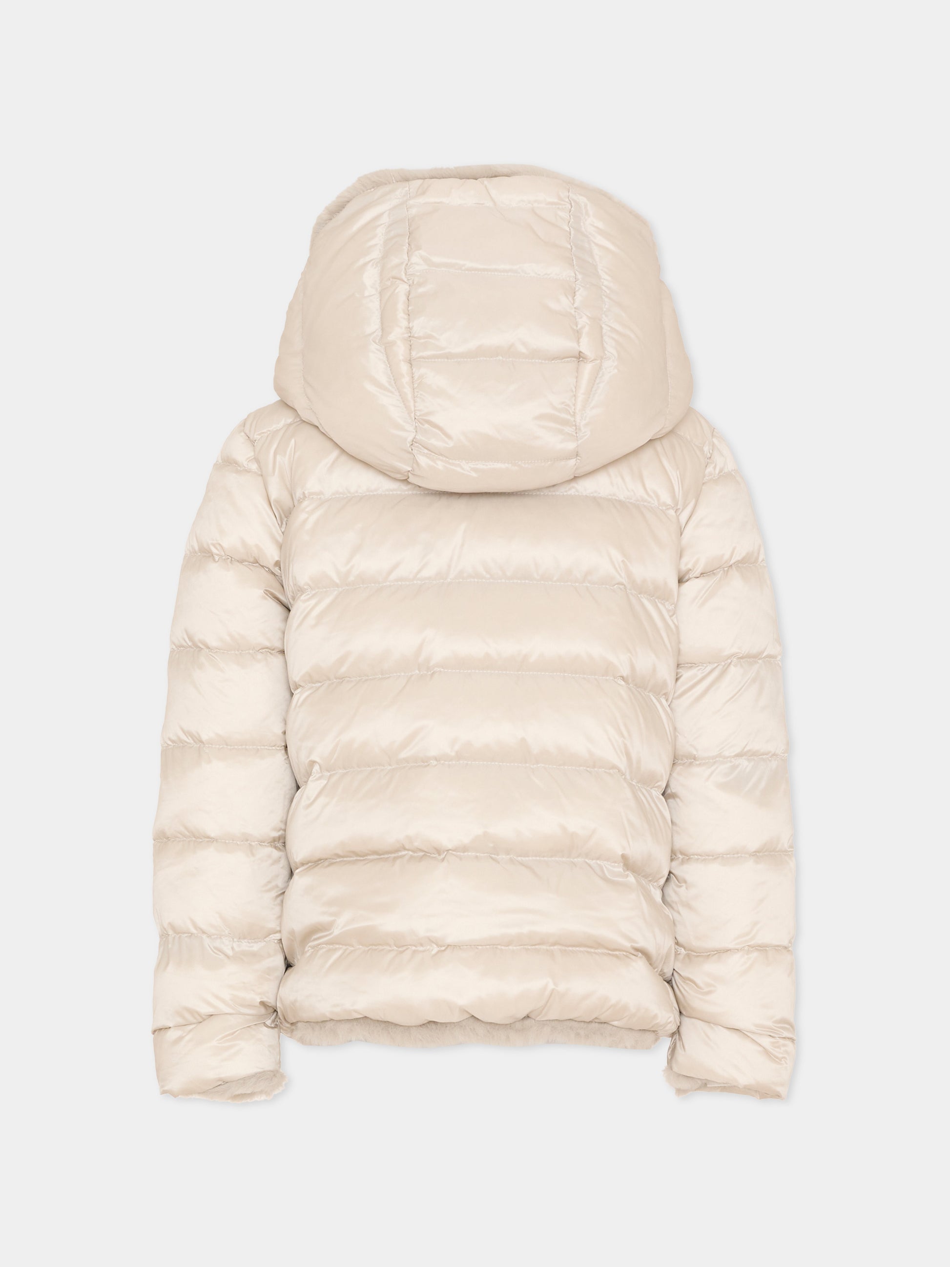 Ecopelliccia beige per bambina reversibile,Colmar Originals Kids,3483E 2YN 06