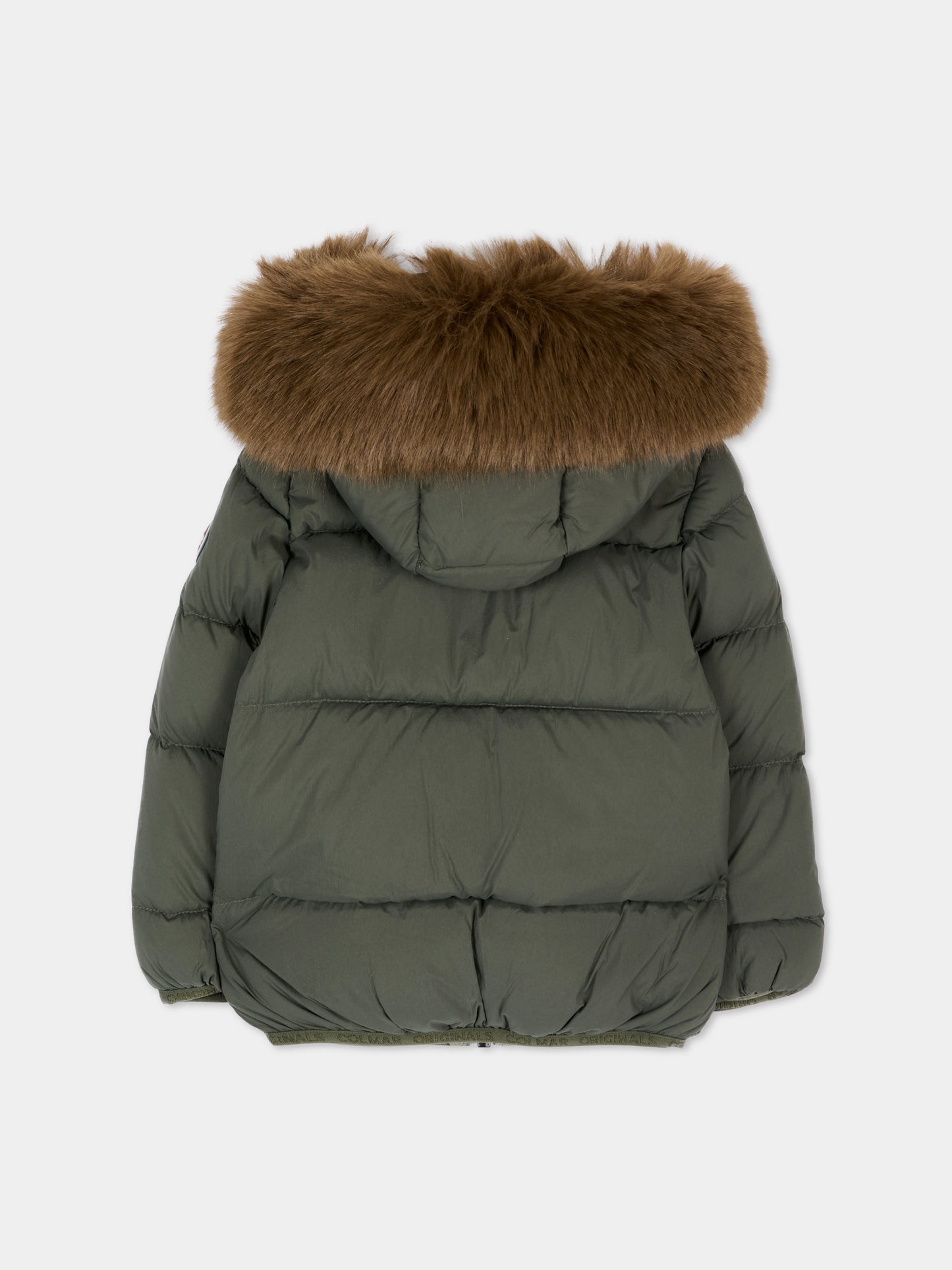 Piumino verde per neonato con cappuccio,Colmar Originals Kids,34000070E 4ZP 498