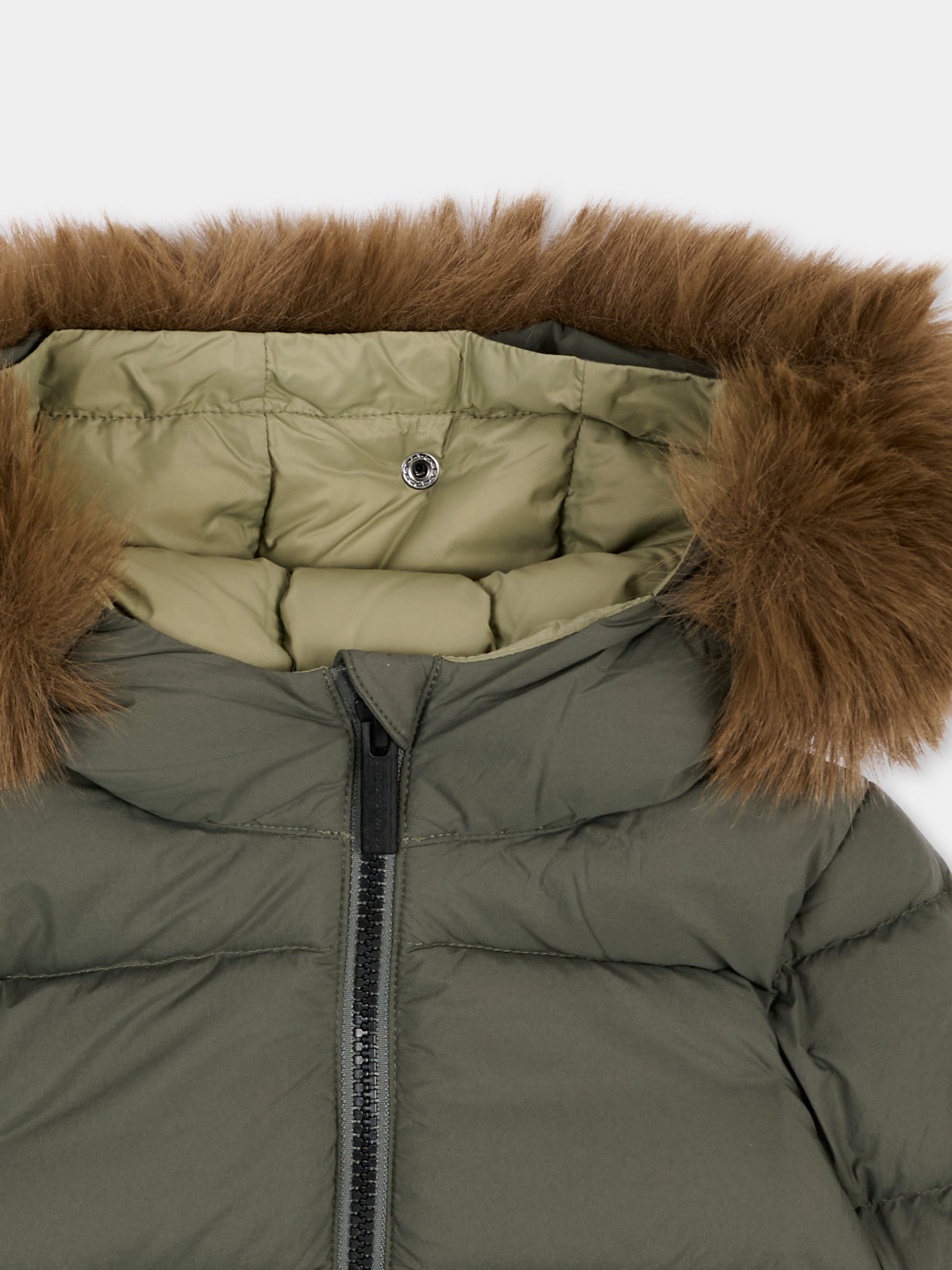 Piumino verde per neonato con cappuccio,Colmar Originals Kids,34000070E 4ZP 498