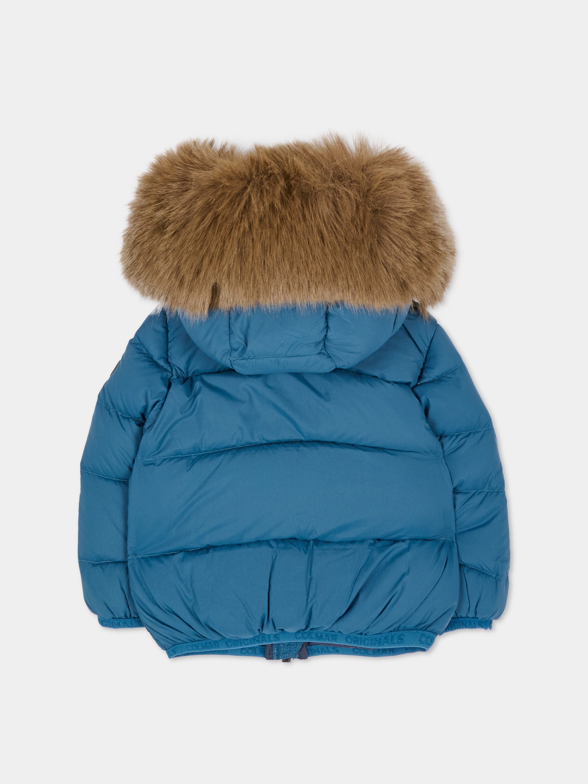 Piumino blu per neonato con cappuccio,Colmar Originals Kids,34000070E 4ZP 779
