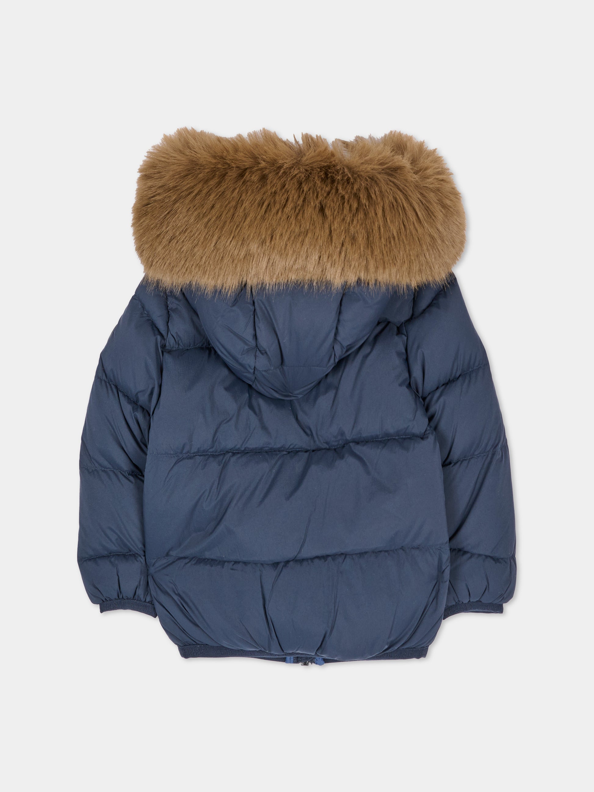 Piumino blu per neonato con cappuccio,Colmar Originals Kids,34000070E 4ZP 68