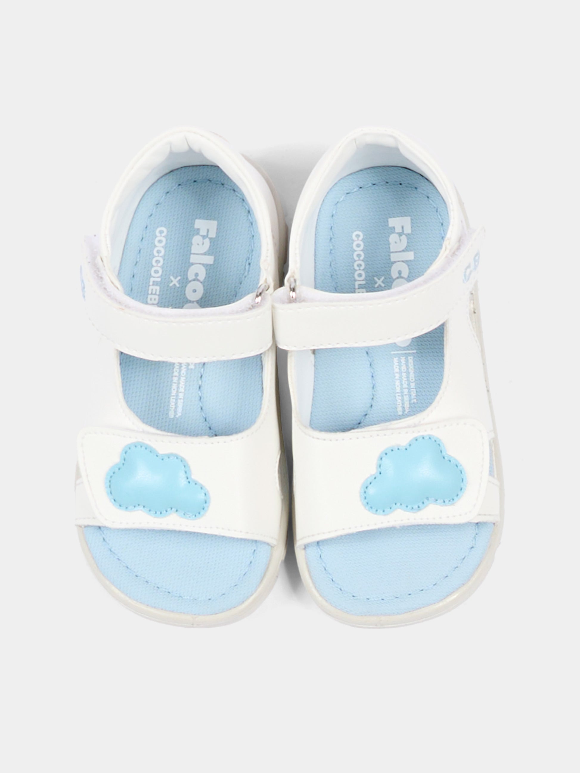 Sandali bianchi Little Cirrus per neonato,Falcotto X Coccolebimbi,0011501175.01.1N22