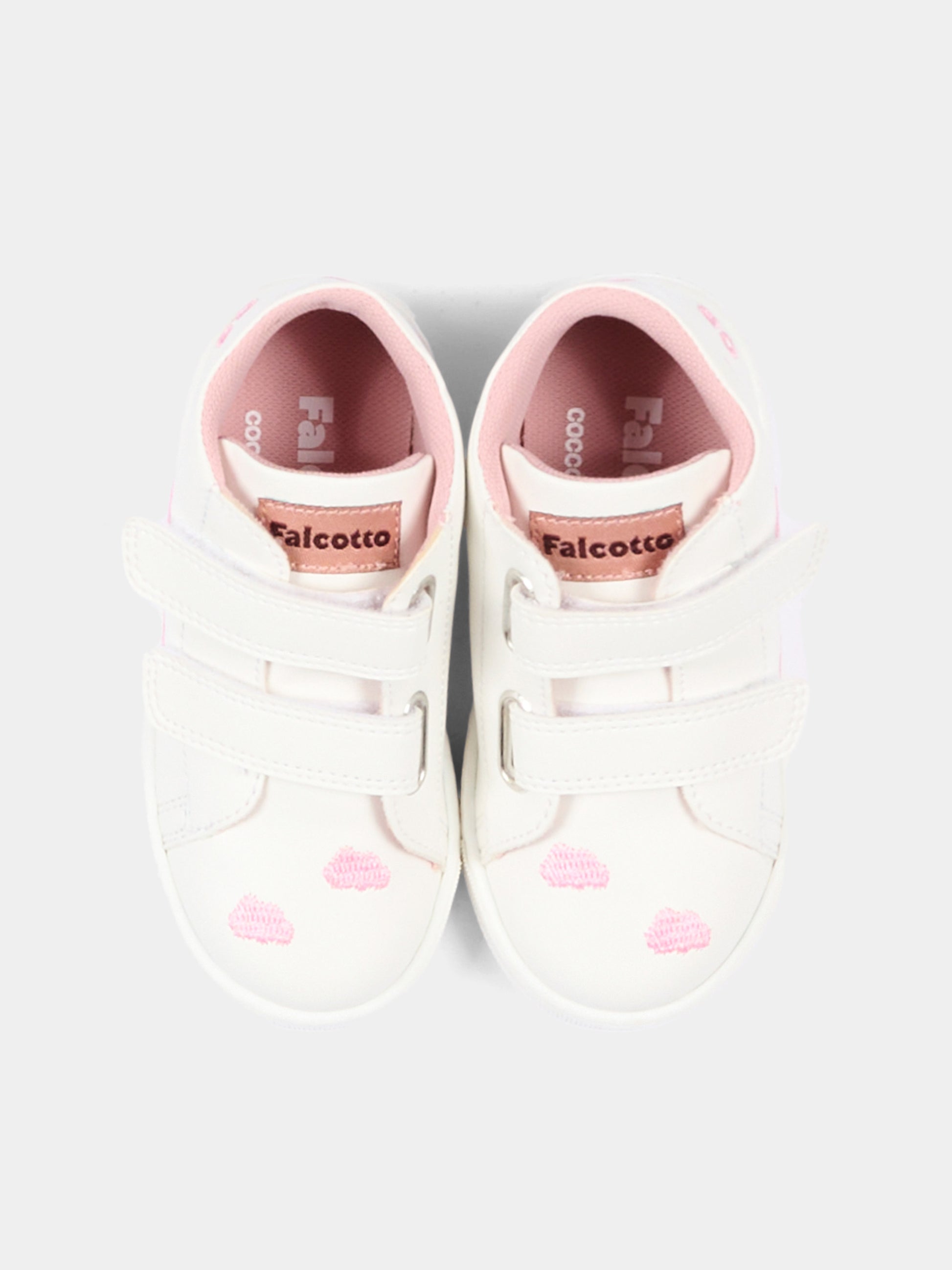 Sneaker bianca Little Cirrus per neonata,Falcotto X Coccolebimbi,0012020236.01.1N04