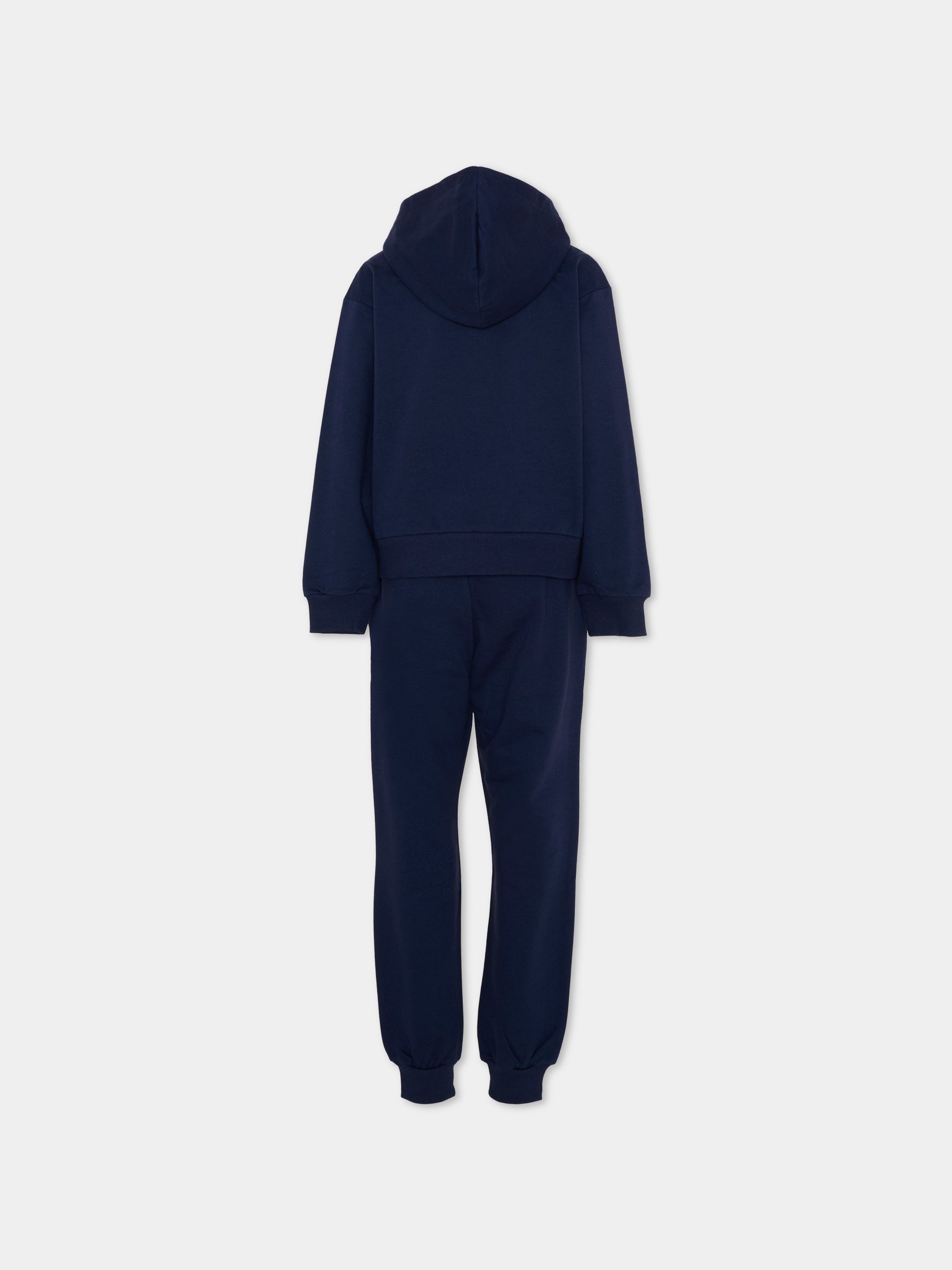 Completo sportivo blu per bambini con Teddy Bear,Moschino Kids,HMK03X LCA40 40016