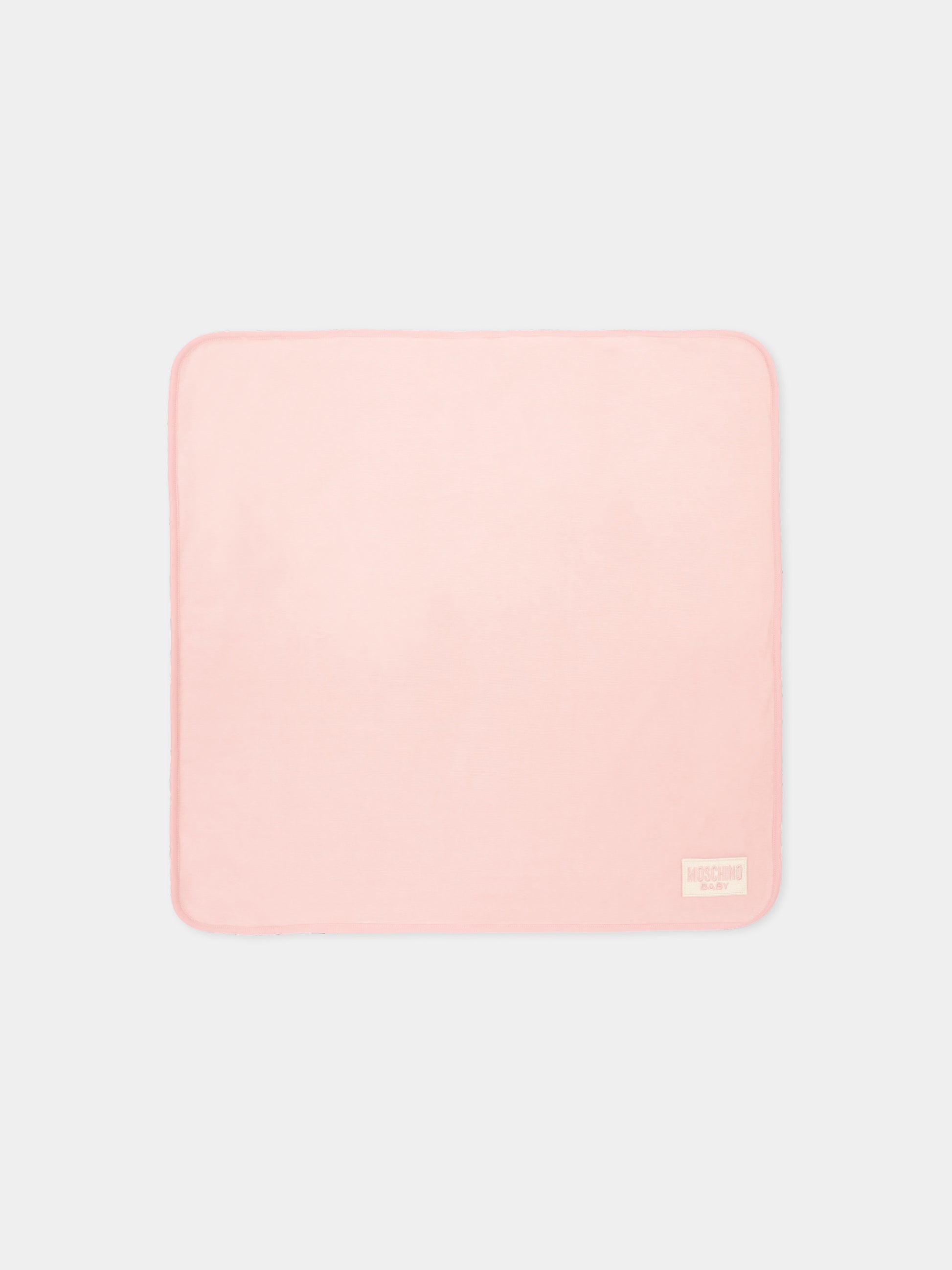 Coperta rosa per neonata con Teddy Bear,Moschino Kids,MPB00F LGA27 50209