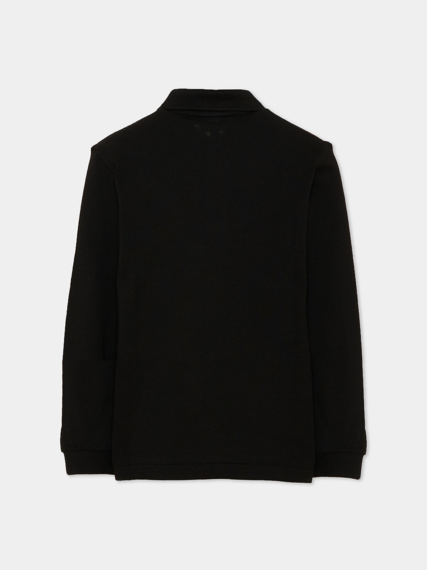 Polo nera per bambino con logo,Lacoste,7387 K96