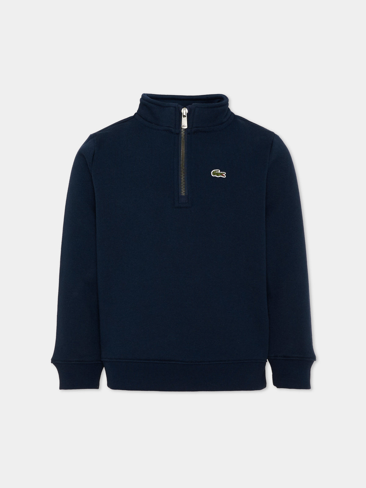 Felpa blu per bambini con zip,Lacoste,7030 UGW