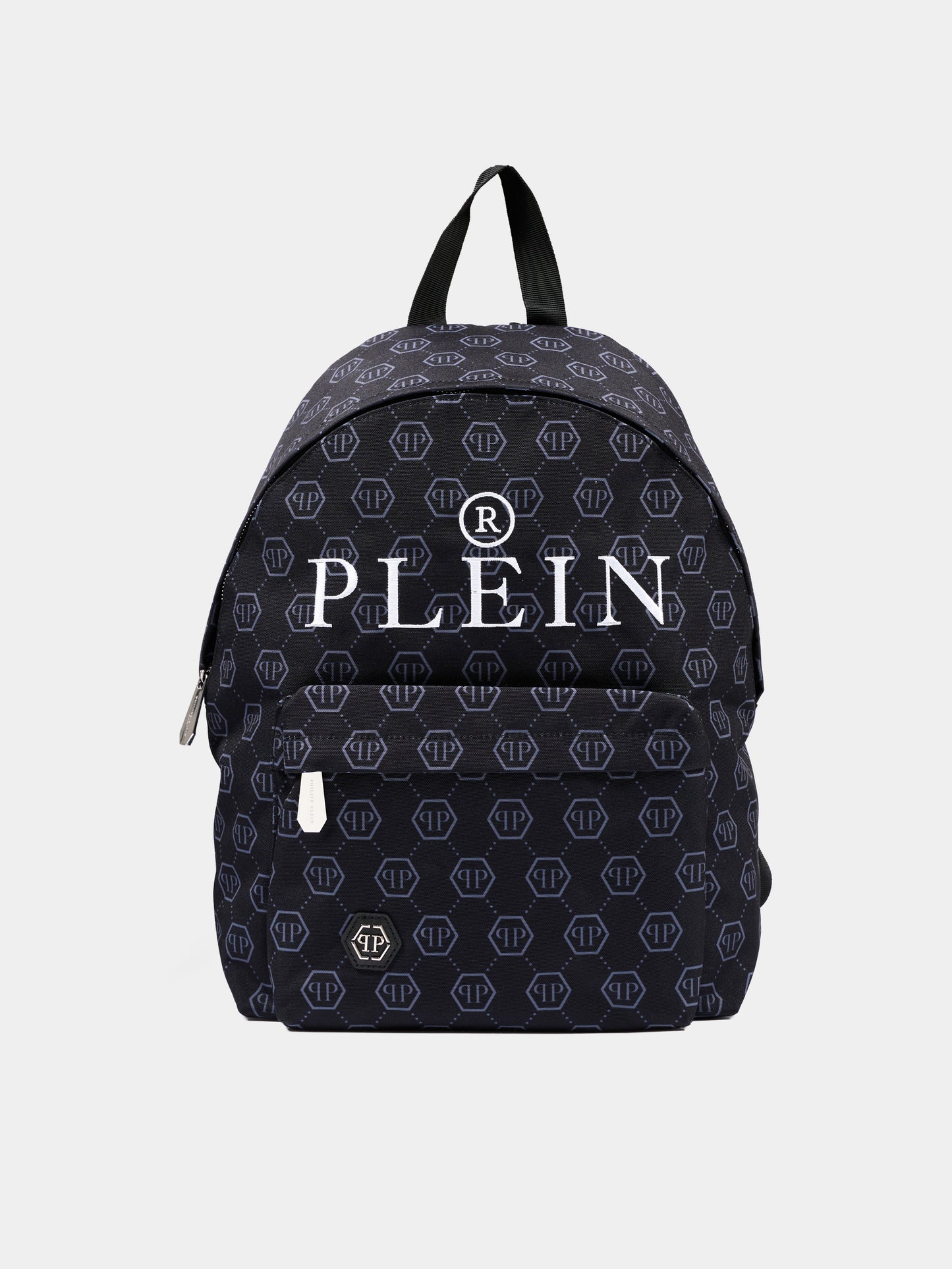 Zaino nero per bambino con monogram,Philipp Plein Junior,F6PHJBBP141 110