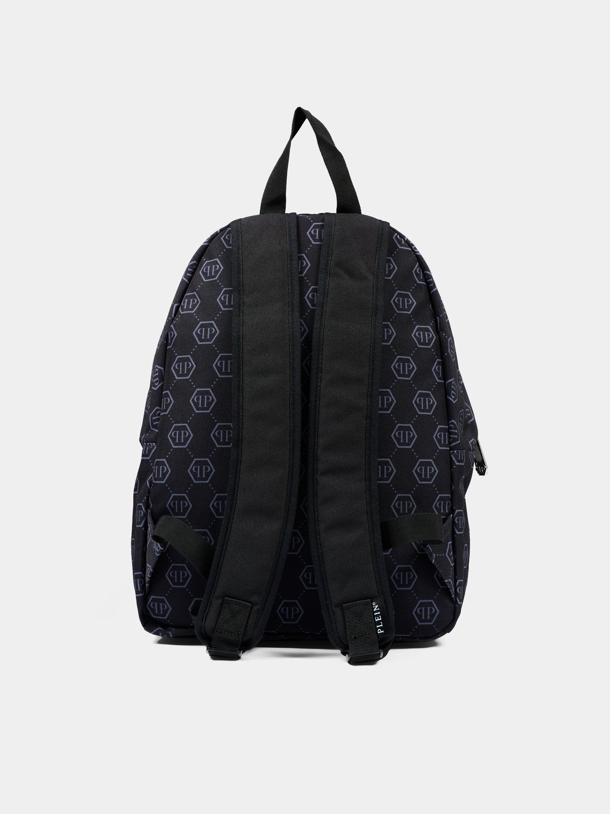Zaino nero per bambino con monogram,Philipp Plein Junior,F6PHJBBP141 110