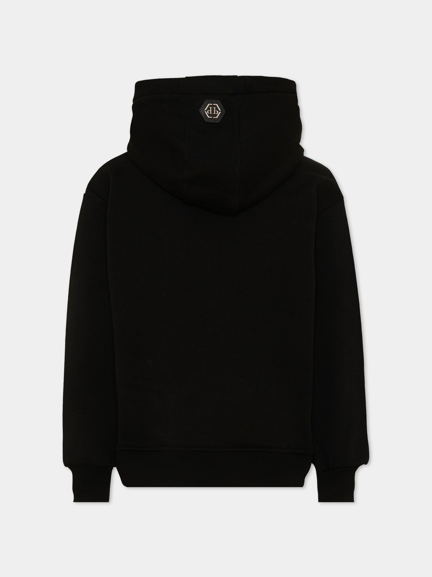 Felpa nera per bambino con logo,Philipp Plein Junior,F6PHJBHS092 110