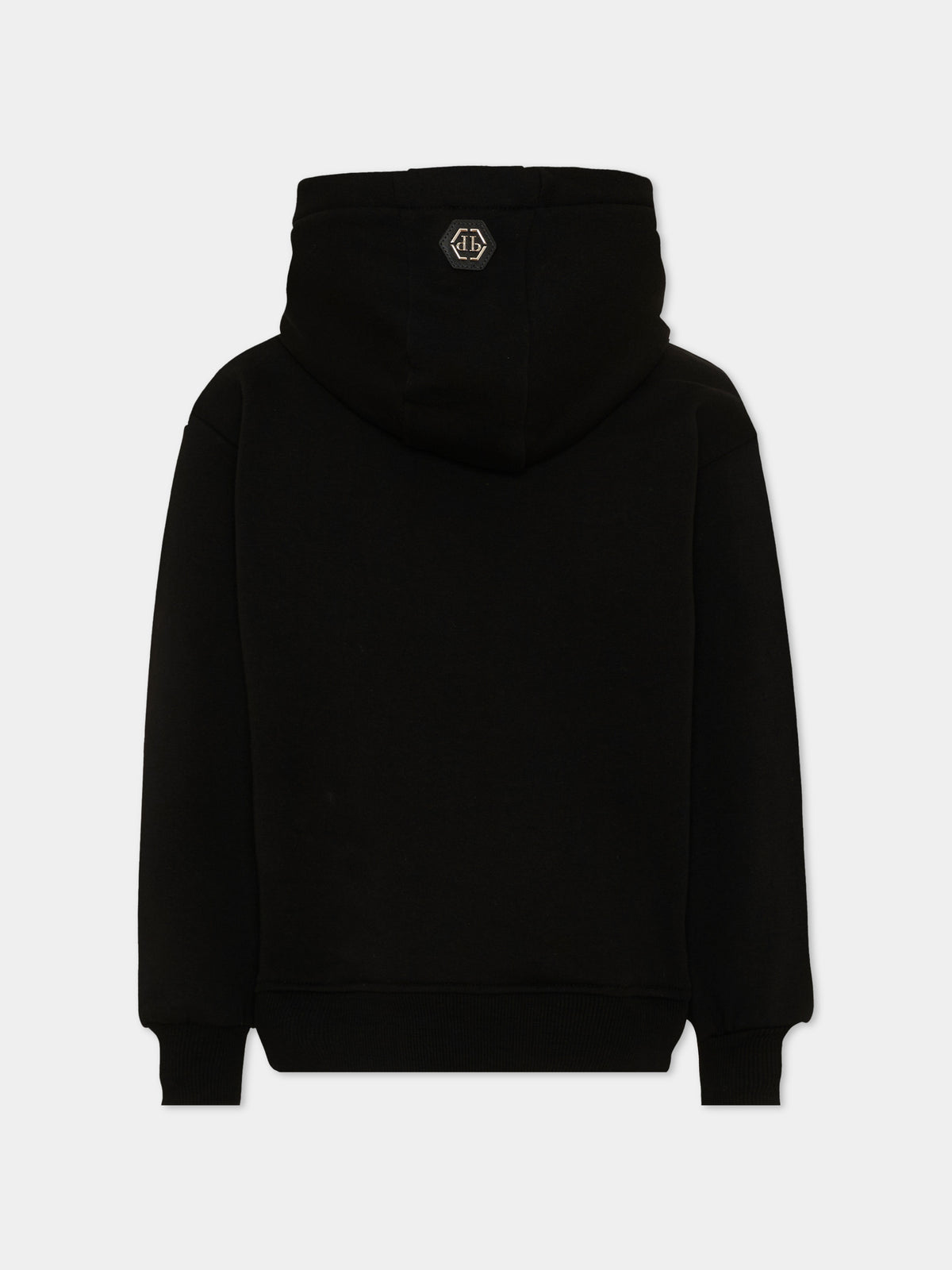 Felpa nera per bambino con logo,Philipp Plein Junior,F6PHJBHS092 110
