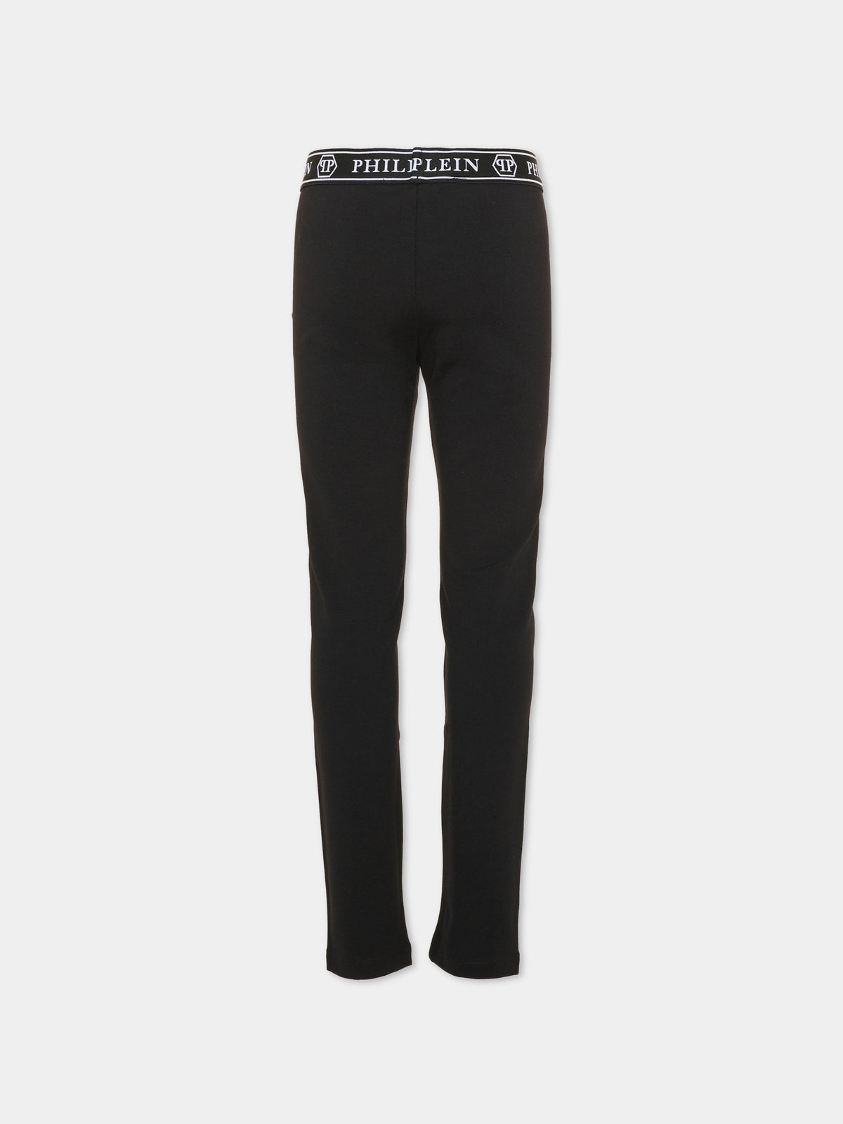 Leggings neri per bambina,Philipp Plein Junior,F6PHJGLG169 110