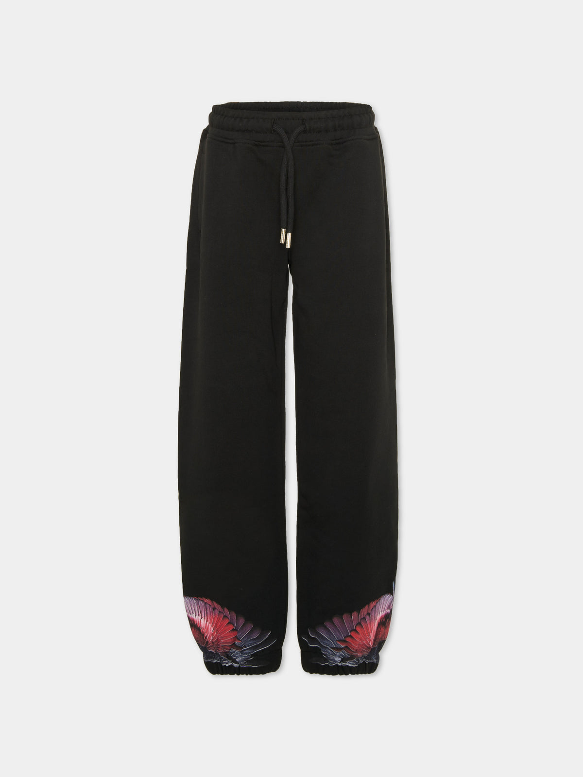 Pantalone nero per bambino con ali,County Of Milan Kids,F6CMJBFP029 110