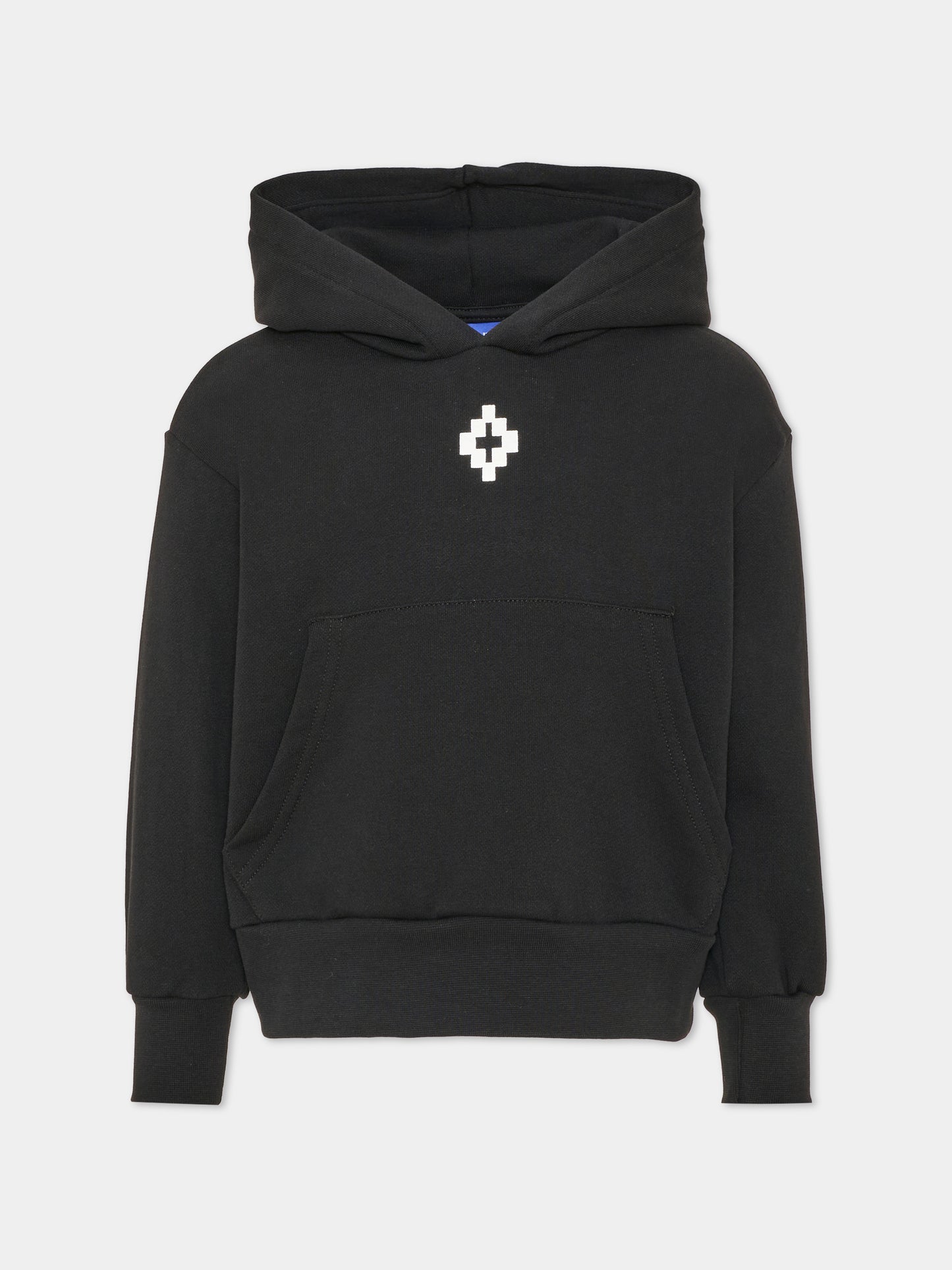 Felpa con cappuccio nera per bambino con logo,County Of Milan Kids,F6CMJBHS048 110