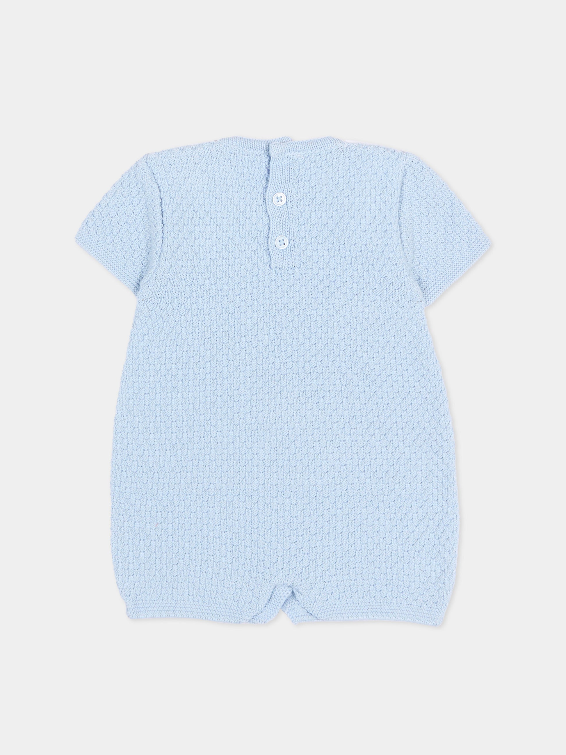 Pagliaccetto celeste per neonato tricot,Paz Rodríguez,005 123419 801 H82