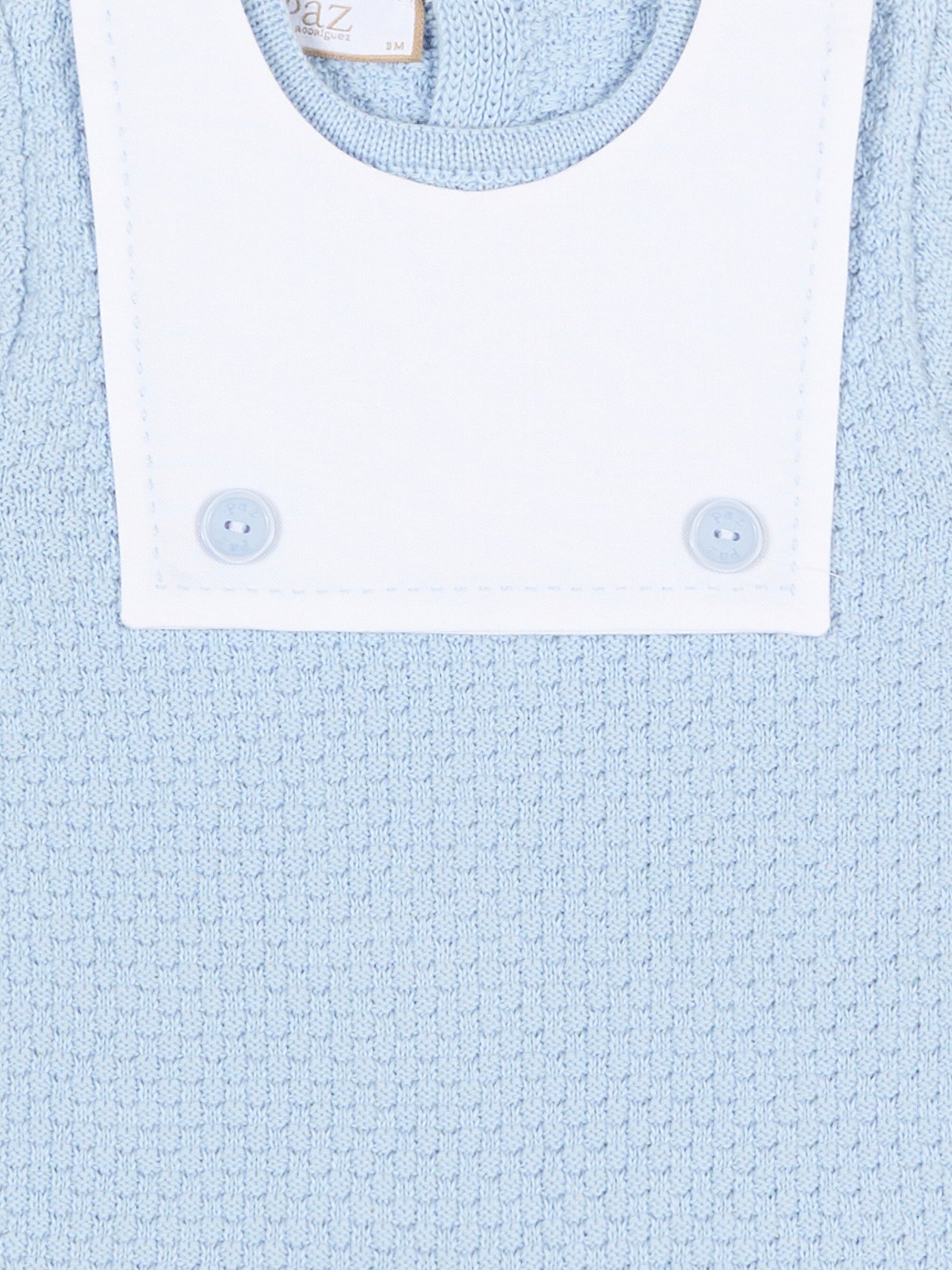 Pagliaccetto celeste per neonato tricot,Paz Rodríguez,005 123419 801 H82
