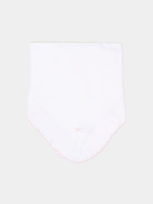 Coperta bianca in tricot per neonata,Paz Rodríguez,029 123464 0137 H82