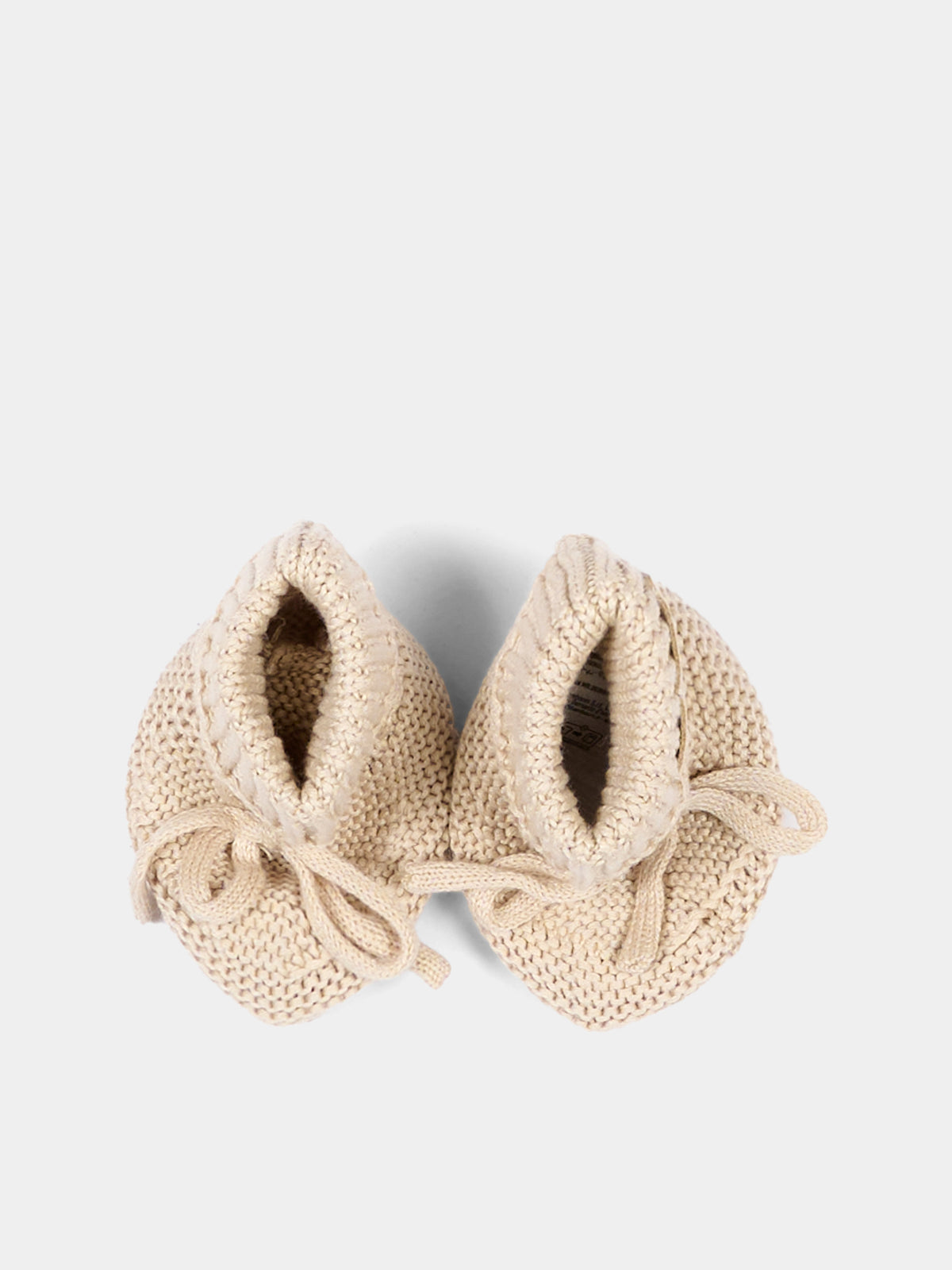 Babbucce avorio per neonati in maglia,Bamboom,1268 WARM WHITE