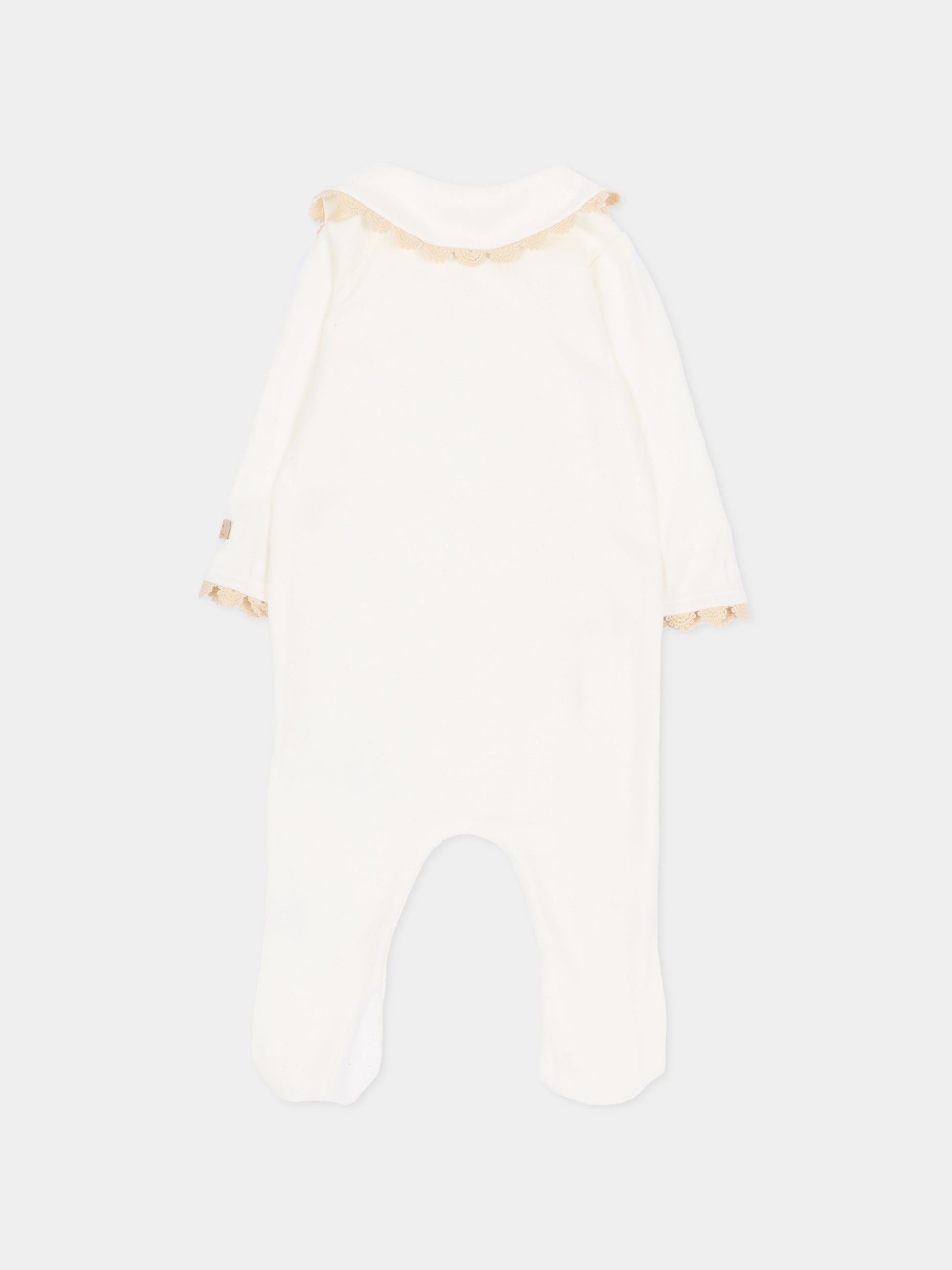Tutina avorio per neonati con colletto,Bamboom,1225TE00087 NATURAL WHITE