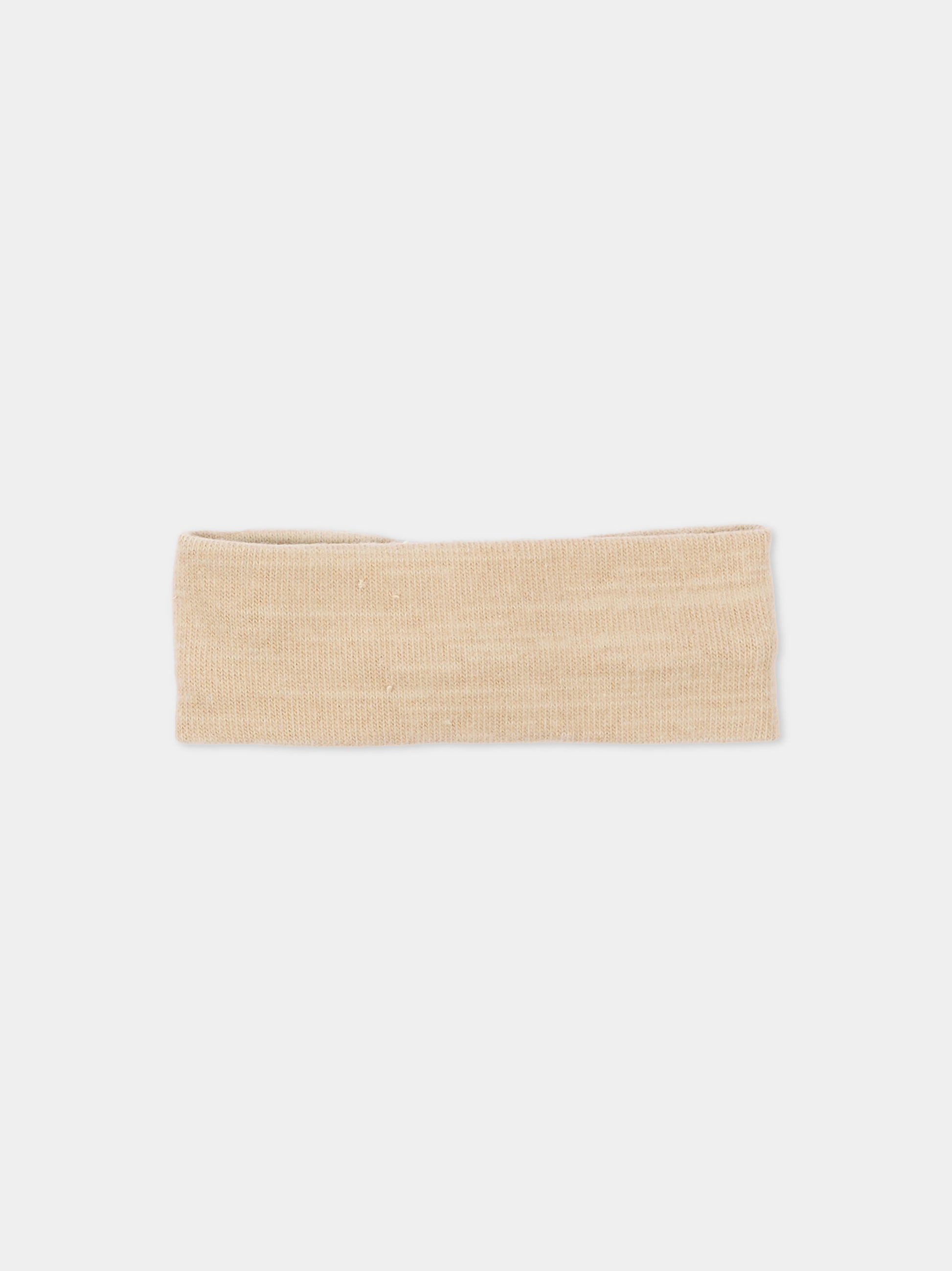 Fascia beige per neonata con nodo,Bamboom,1249TE00088 SAND