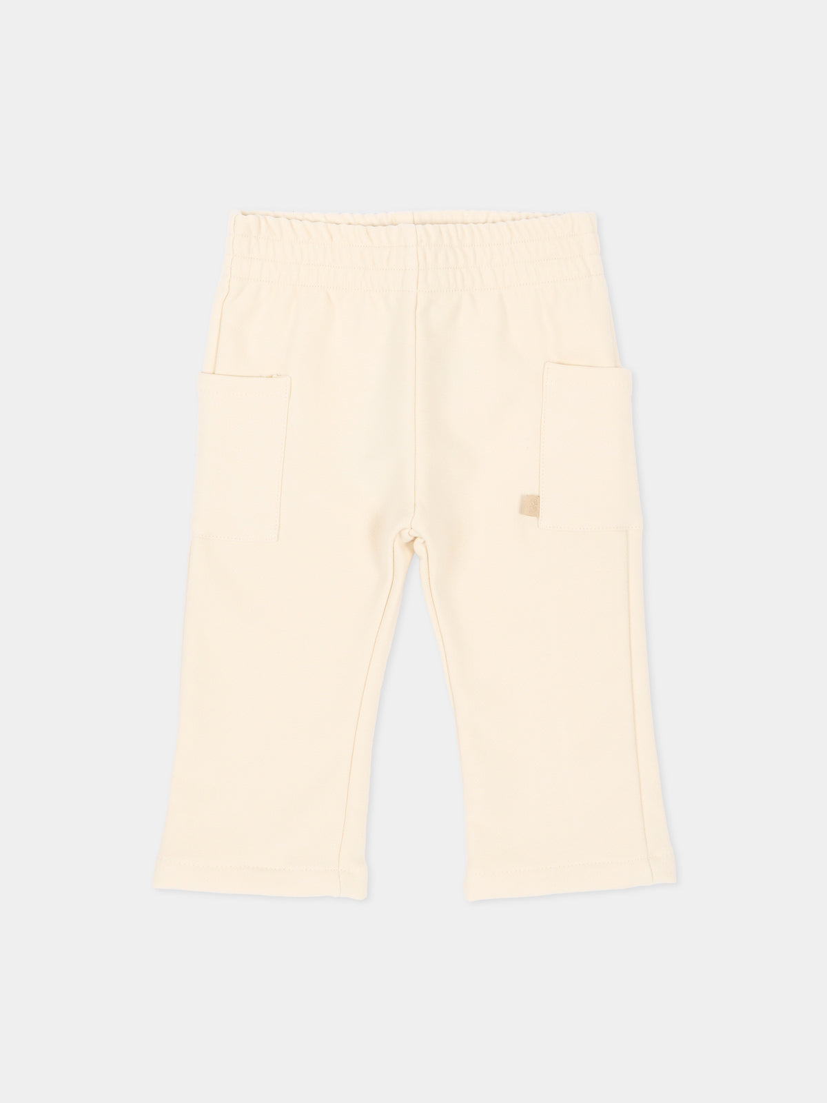 Pantalone avorio per neonati,Bamboom,1246TE00086 WARM WHITE