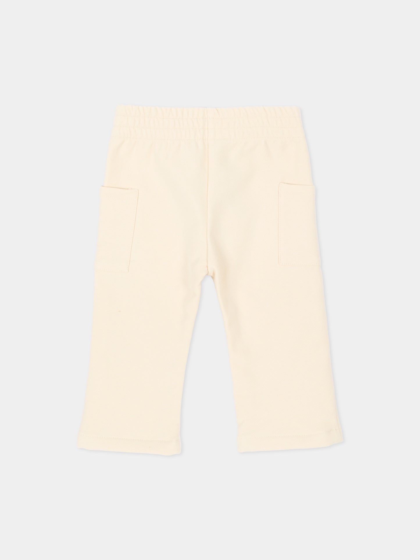Pantalone avorio per neonati,Bamboom,1246TE00086 WARM WHITE