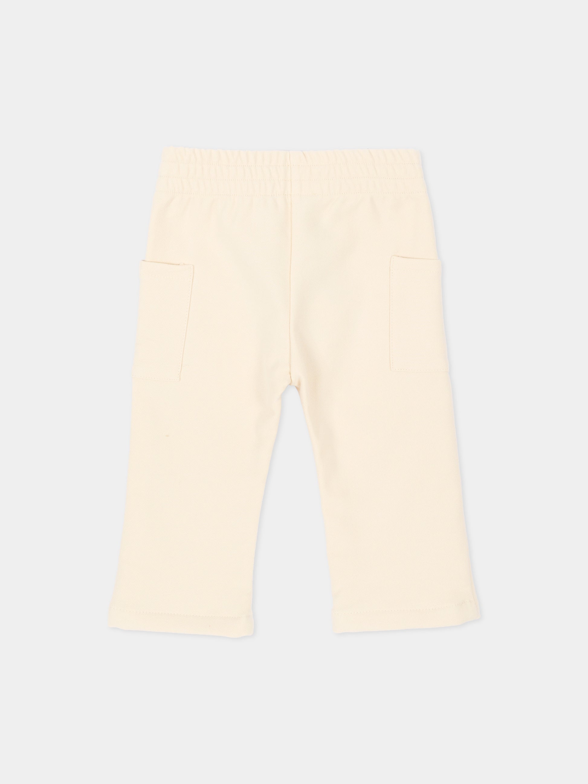 Pantalone avorio per neonati,Bamboom,1246TE00086 WARM WHITE