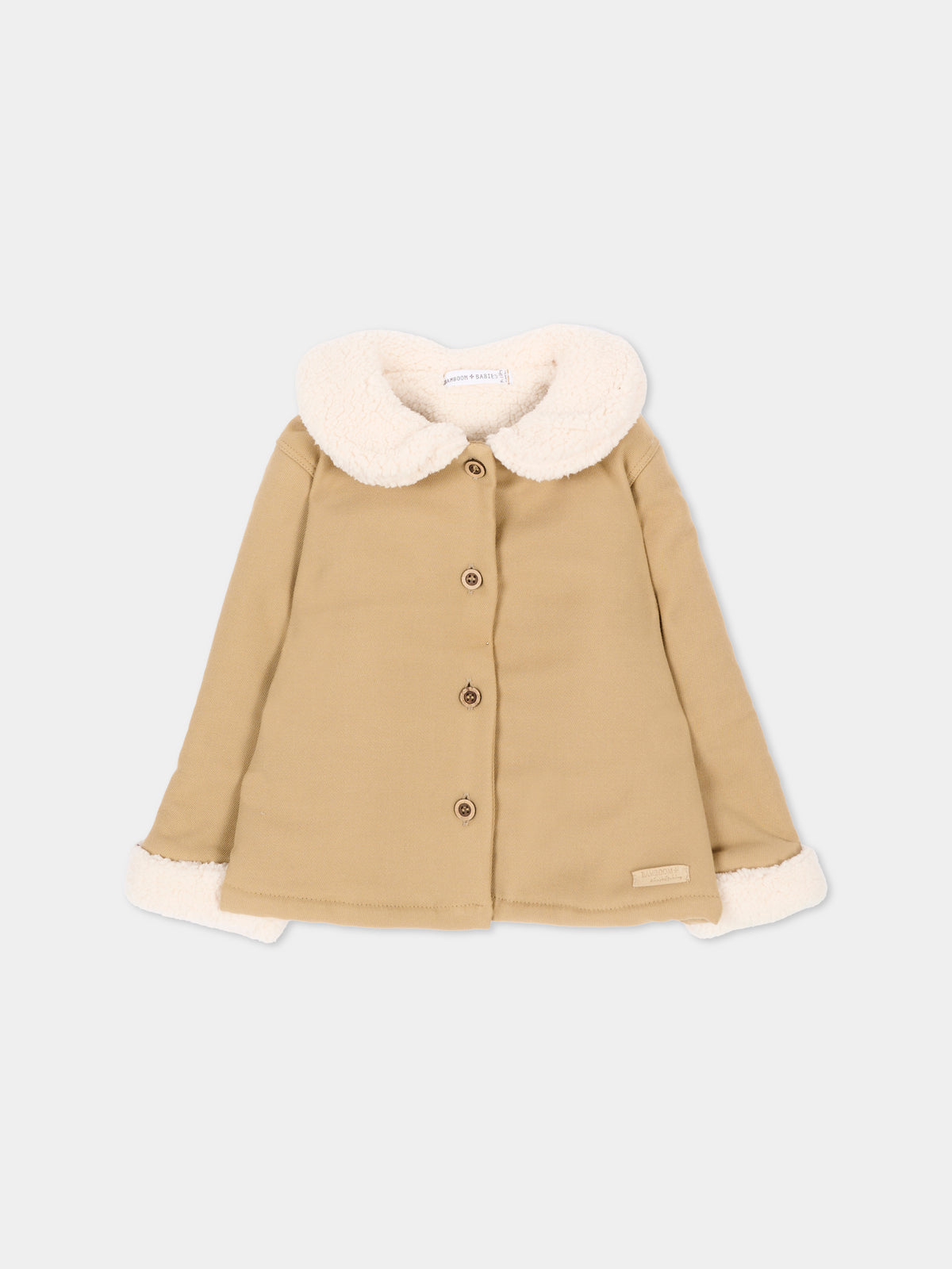 Cappotto beige per neonata,Bamboom,1233TE00086 SAFARI
