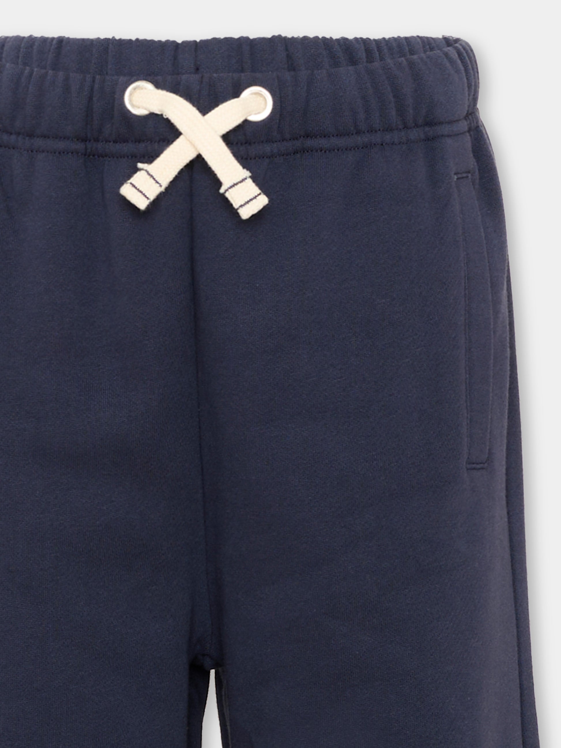 Pantalone blu con logo stampato,Palm Angels,F6PAJBFP016 1528