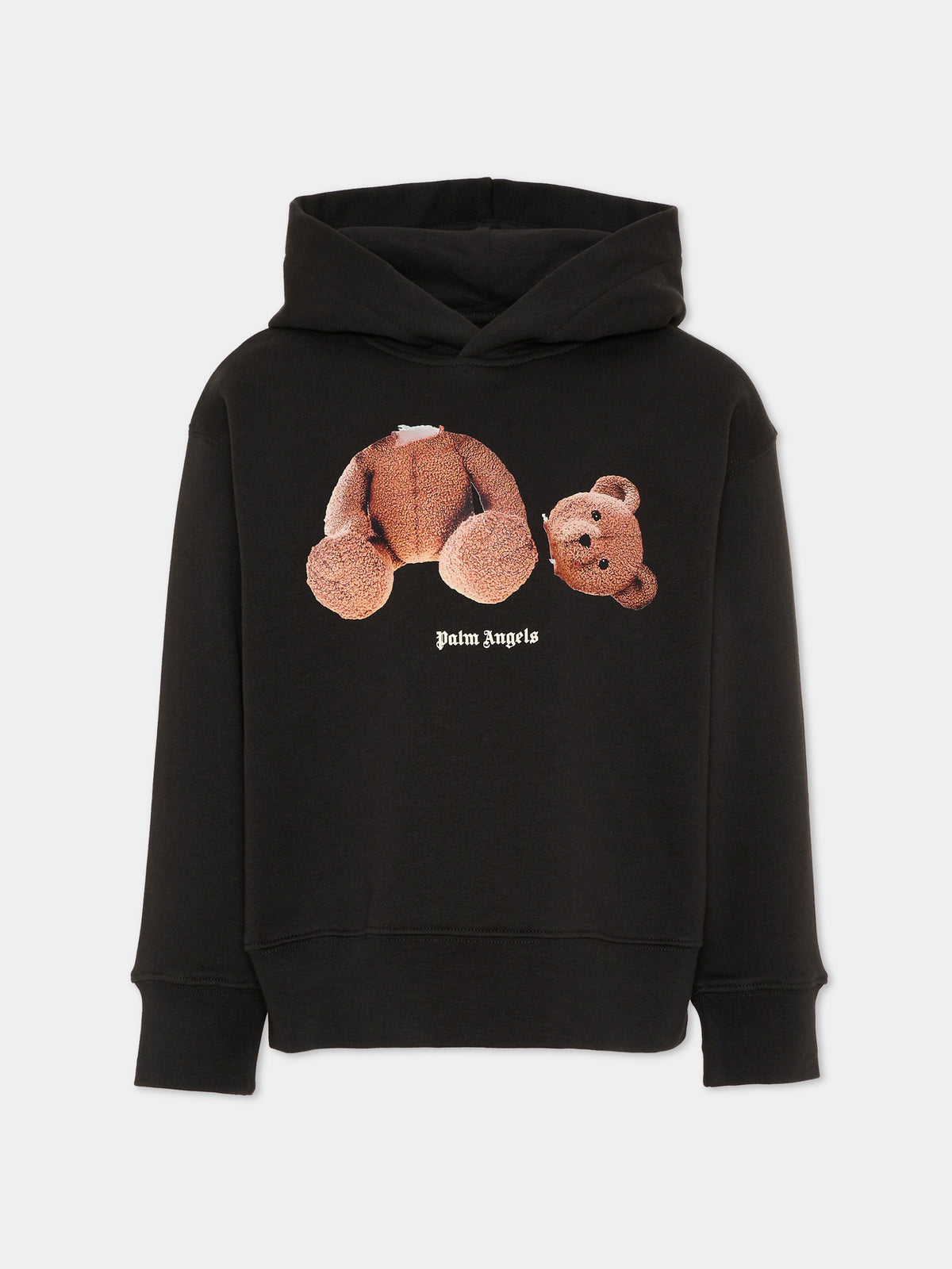 Felpa nera per bambini con Teddy Bear,Palm Angels,F6PAJBHS059 110