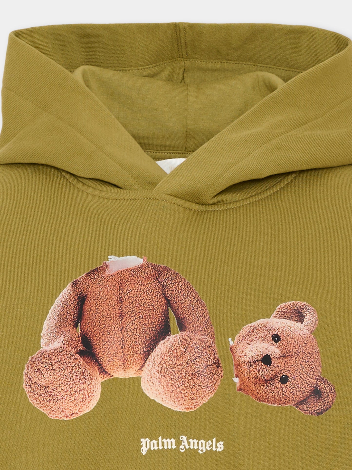 Felpa con cappuccio verde con Teddy Bear,Palm Angels,F6PAJBHS059 1529