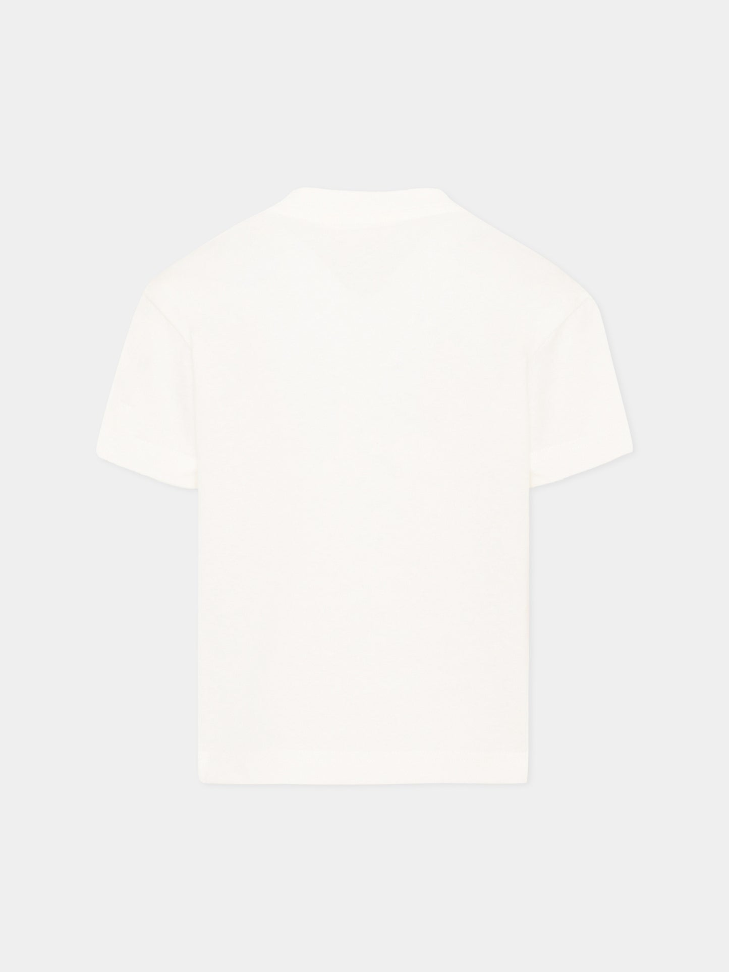 T-Shirt avorio per bambini con Teddy Bear,Palm Angels,F6PAJBTH061 412