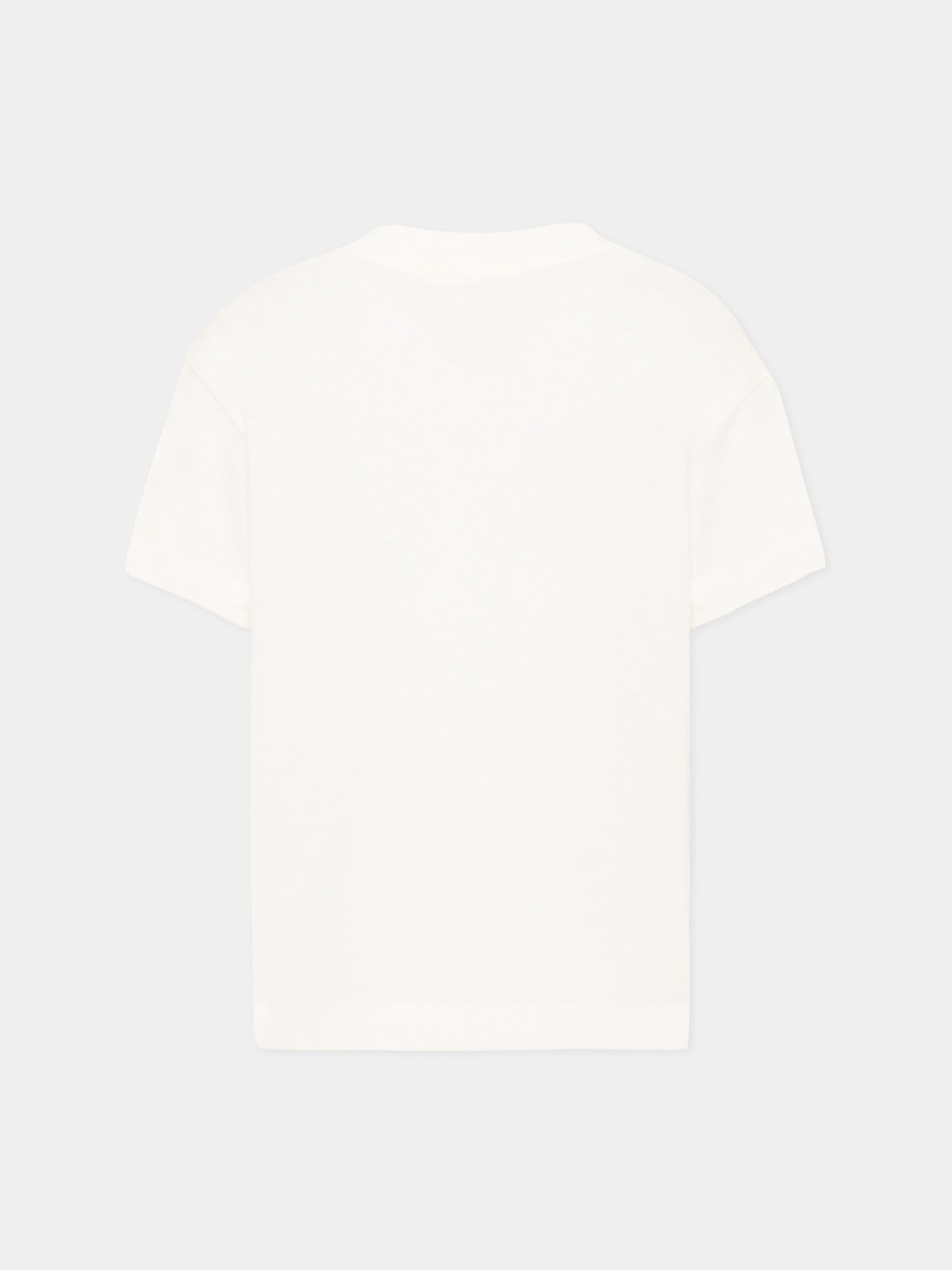 T-Shirt avorio per bambini con Teddy Bear,Palm Angels,F6PAJBTH061 412
