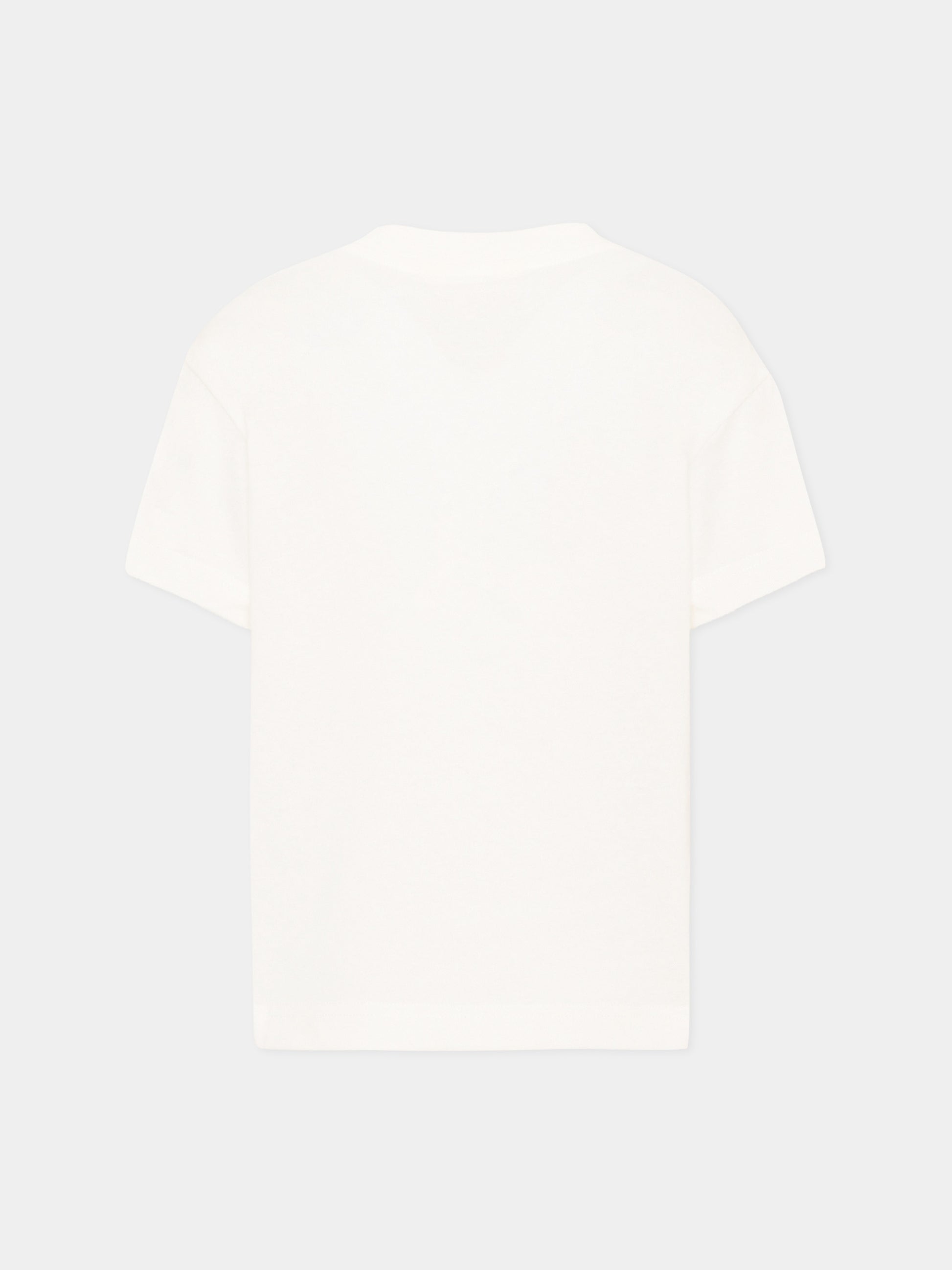 T-Shirt avorio per bambini con Teddy Bear,Palm Angels,F6PAJBTH061 412