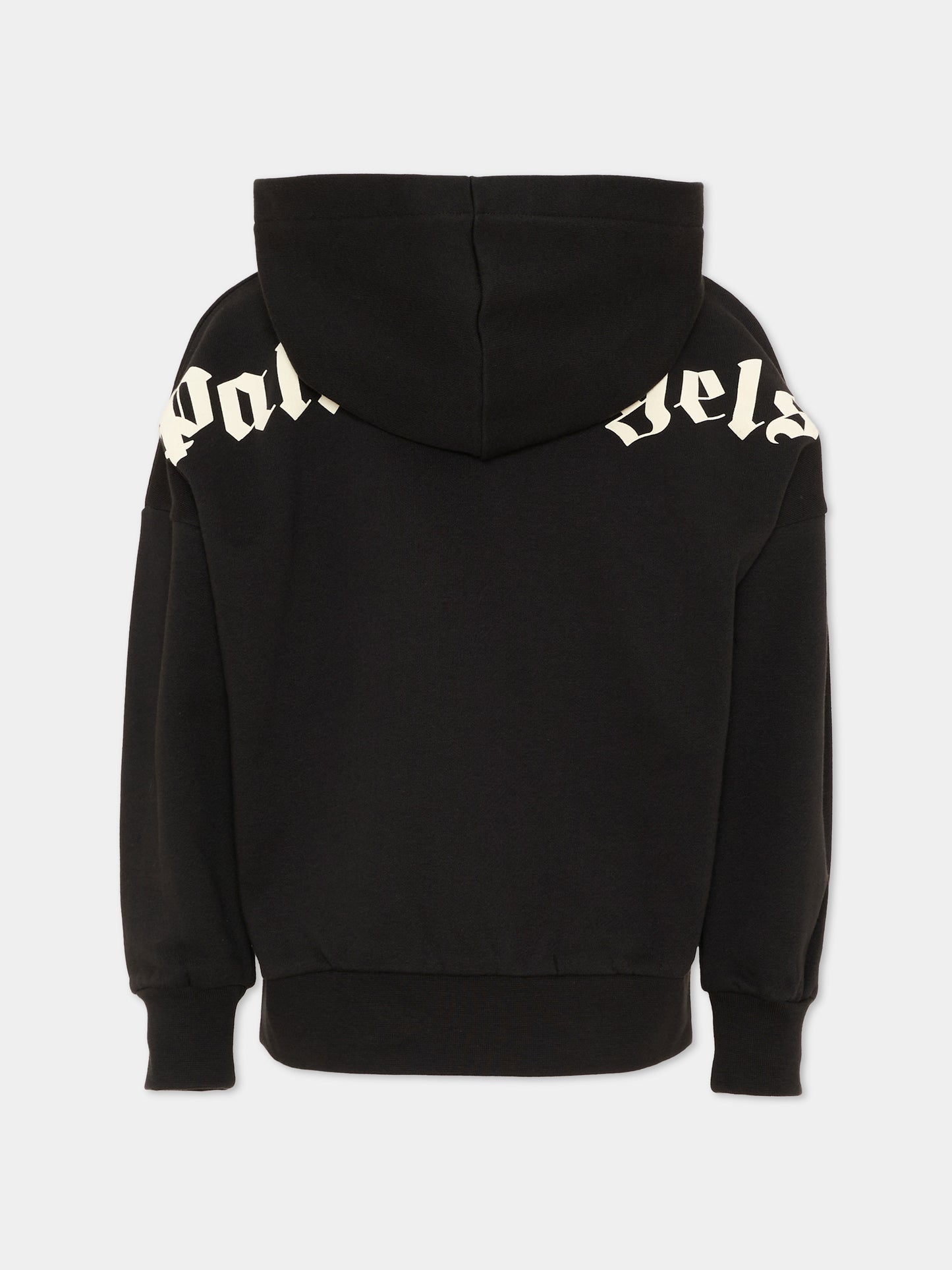 Felpa nera per bambini con logo,Palm Angels,F6PAJBZH015 110