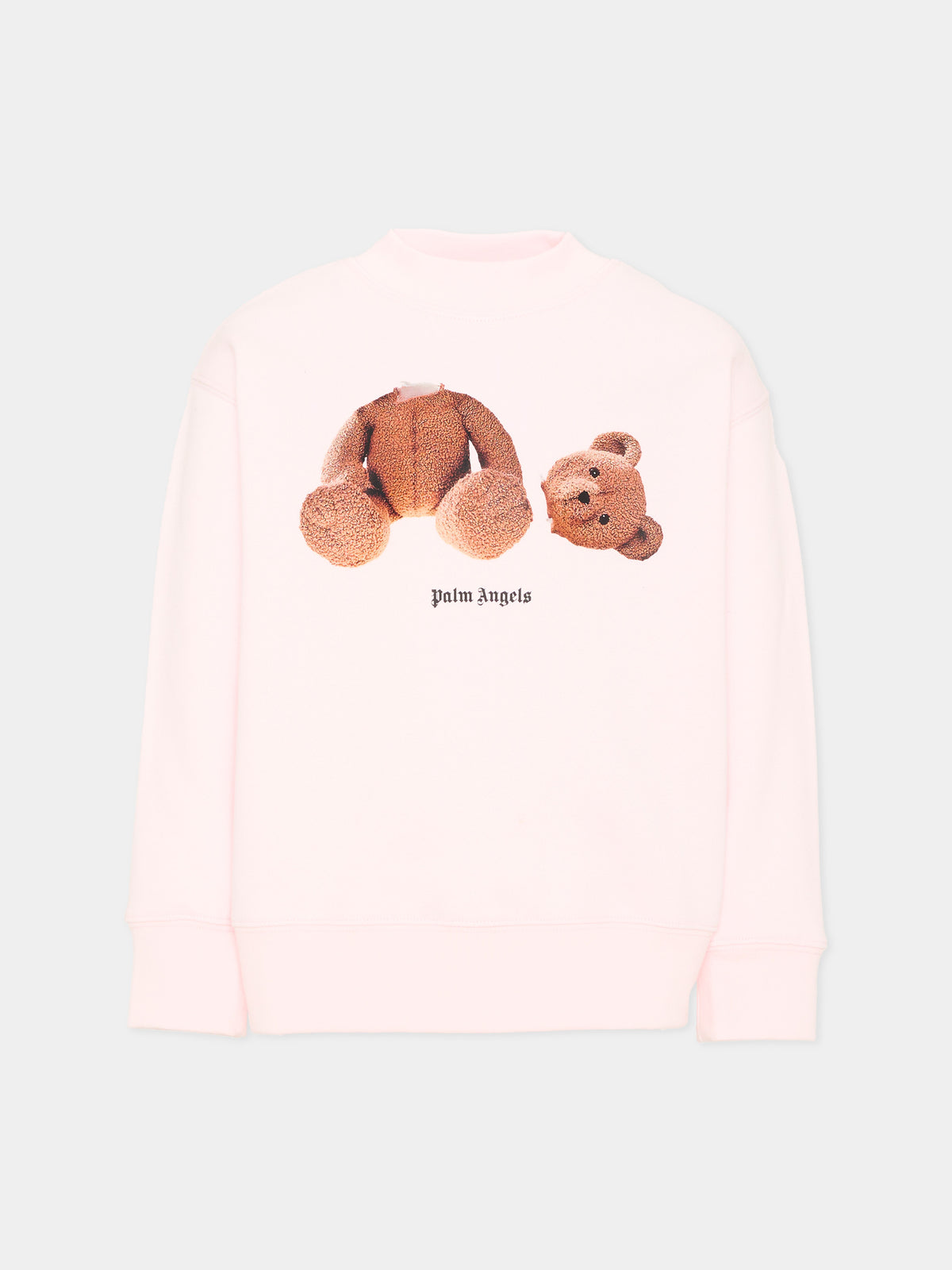 Felpa rosa per bambina con Teddy Bear,Palm Angels,F6PAJGSW049 042