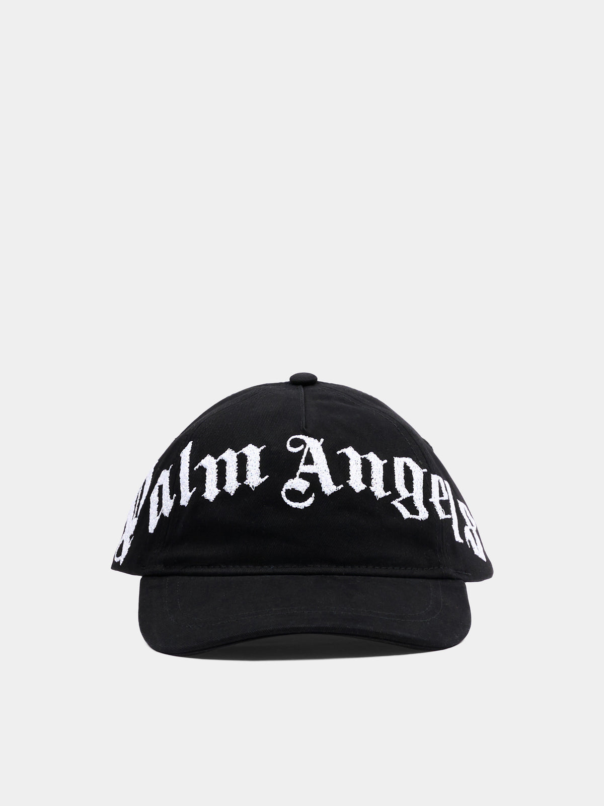 Cappello nero per bambini con logo,Palm Angels,F6PAJBBC224 110