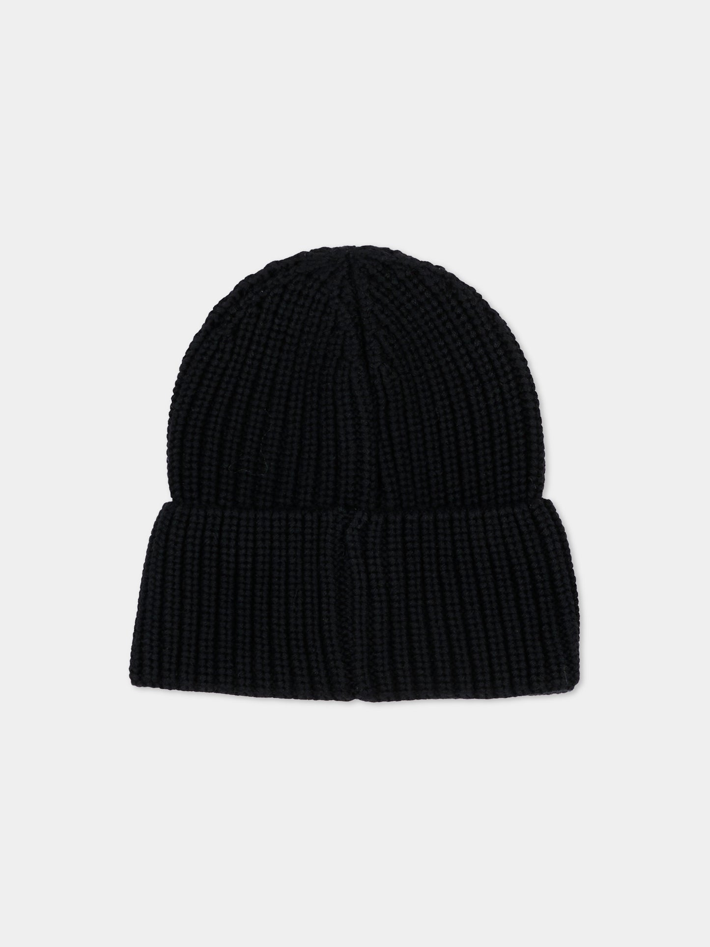 Berretto nero per bambini con logo,Palm Angels,F6PAJBHT226 110