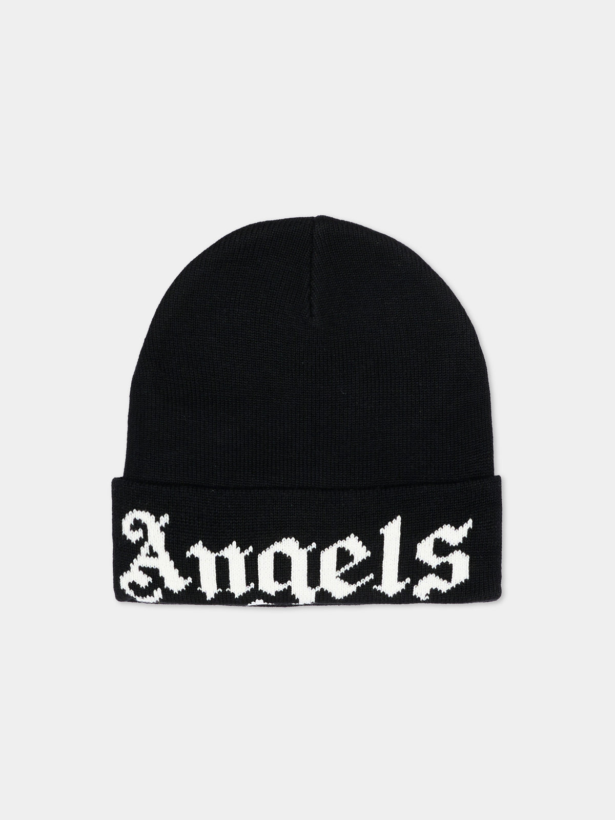 Berretto nero per bambini con logo,Palm Angels,F6PAJBHT227 110
