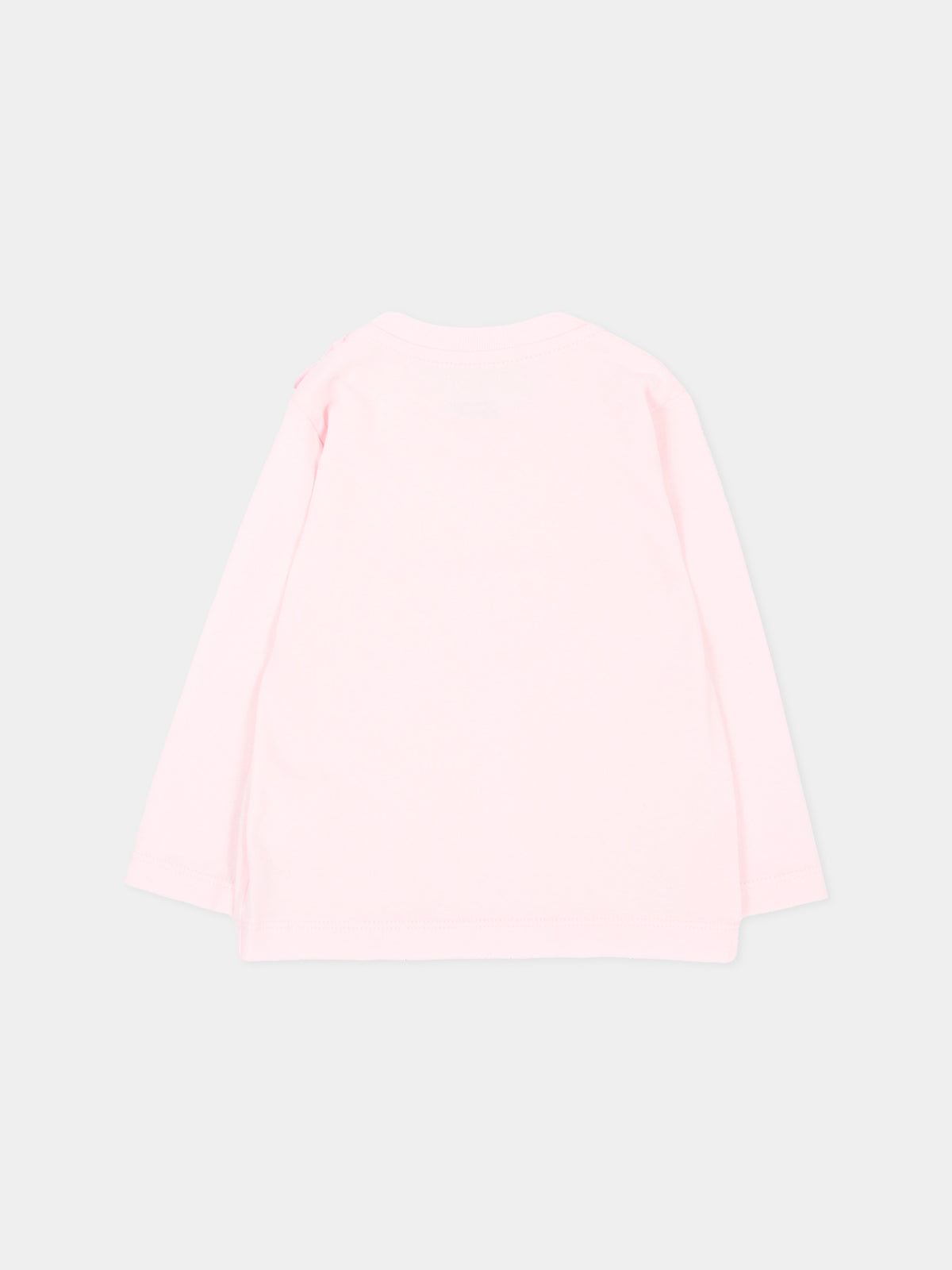 T-shirt a manica lunga rosa per neonata,Palm Angels,F6PANGTH186 042