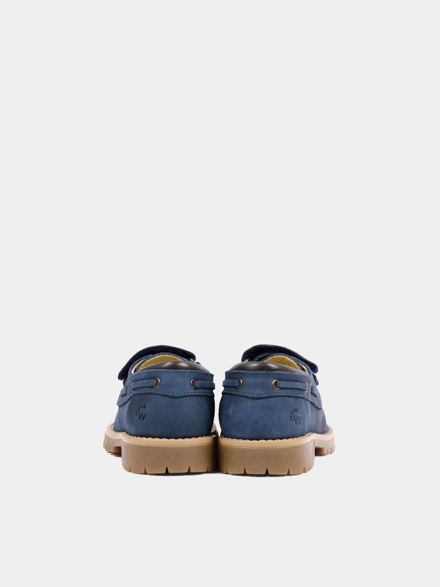 Mocassini blu per bambino con velcro,Walkey,Y1B4 44308 1251800