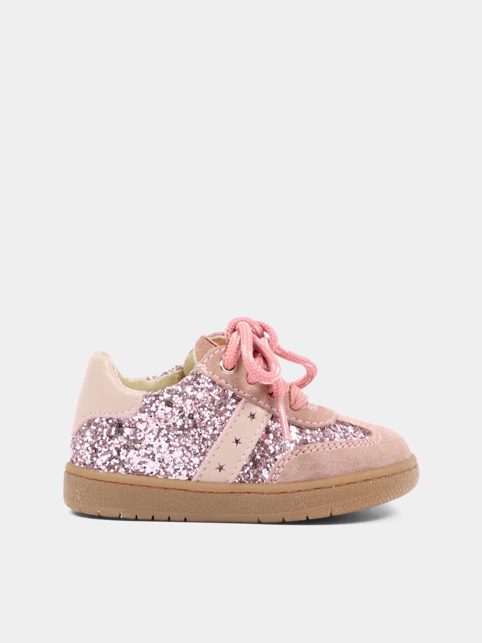 Sneakers rosa per neonata glitterate,Walkey,Y1A9 44378 1999X967